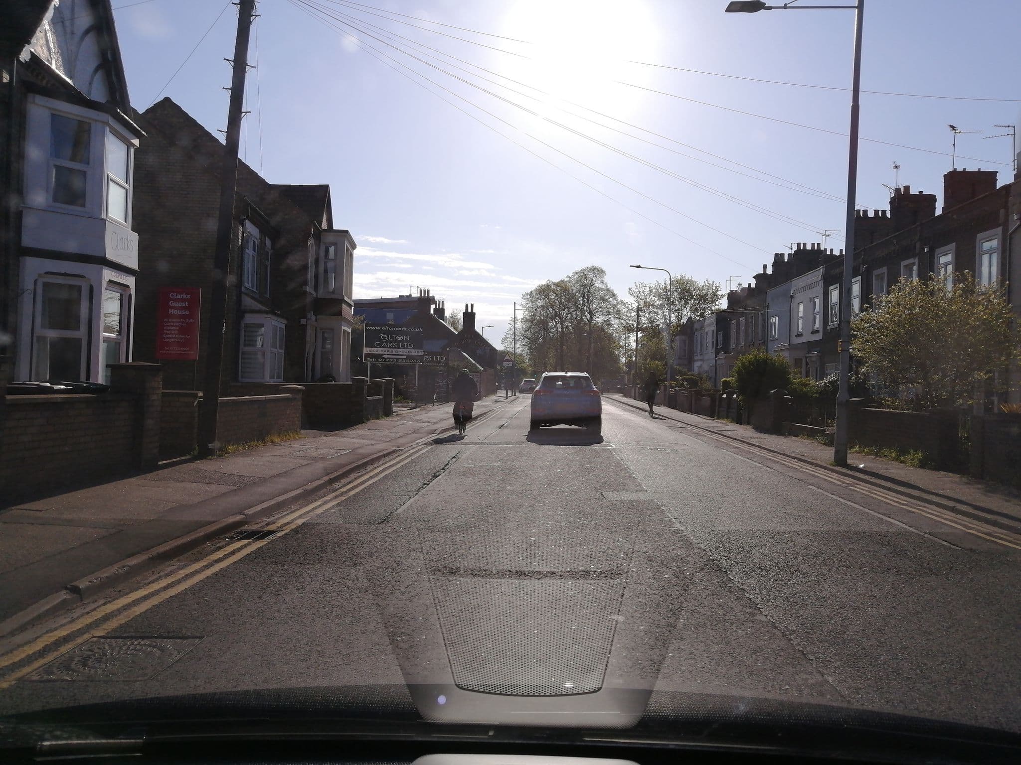 Street view near Clark's Guest House, Peterborough — © dzidek23 (CC BY-SA · Mapillary)