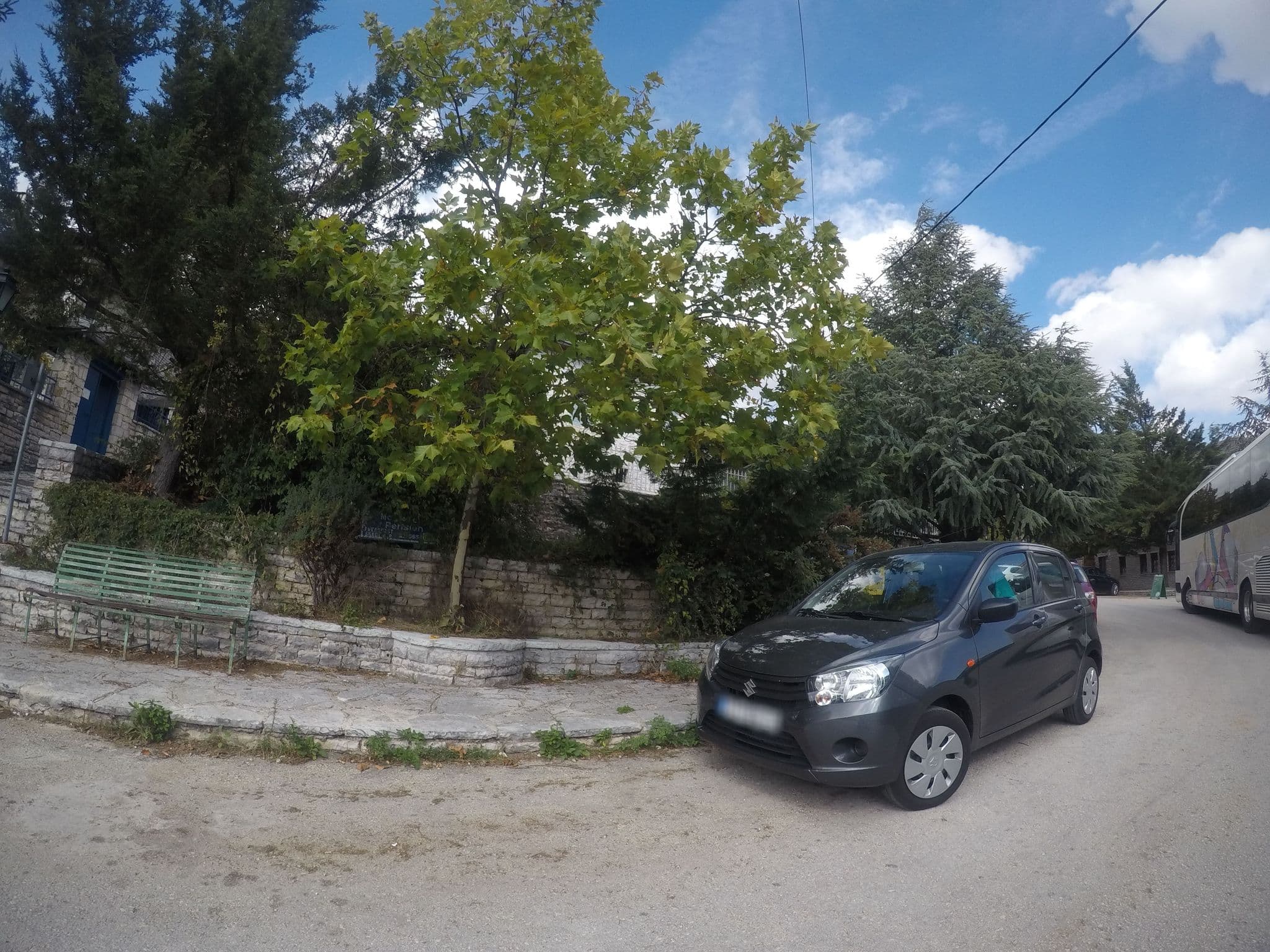 Street view near Monodendri Hotel, Zagorochória — © kobykarin (CC BY-SA · Mapillary)