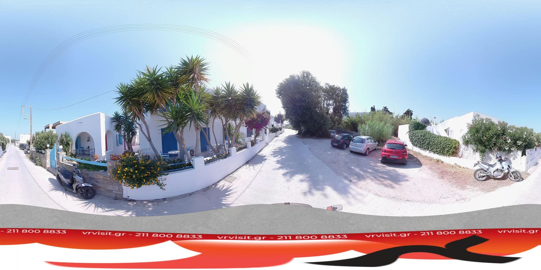 Street view near Josephs Apartments, Páros — © VRvisit (CC BY-SA · Mapillary)