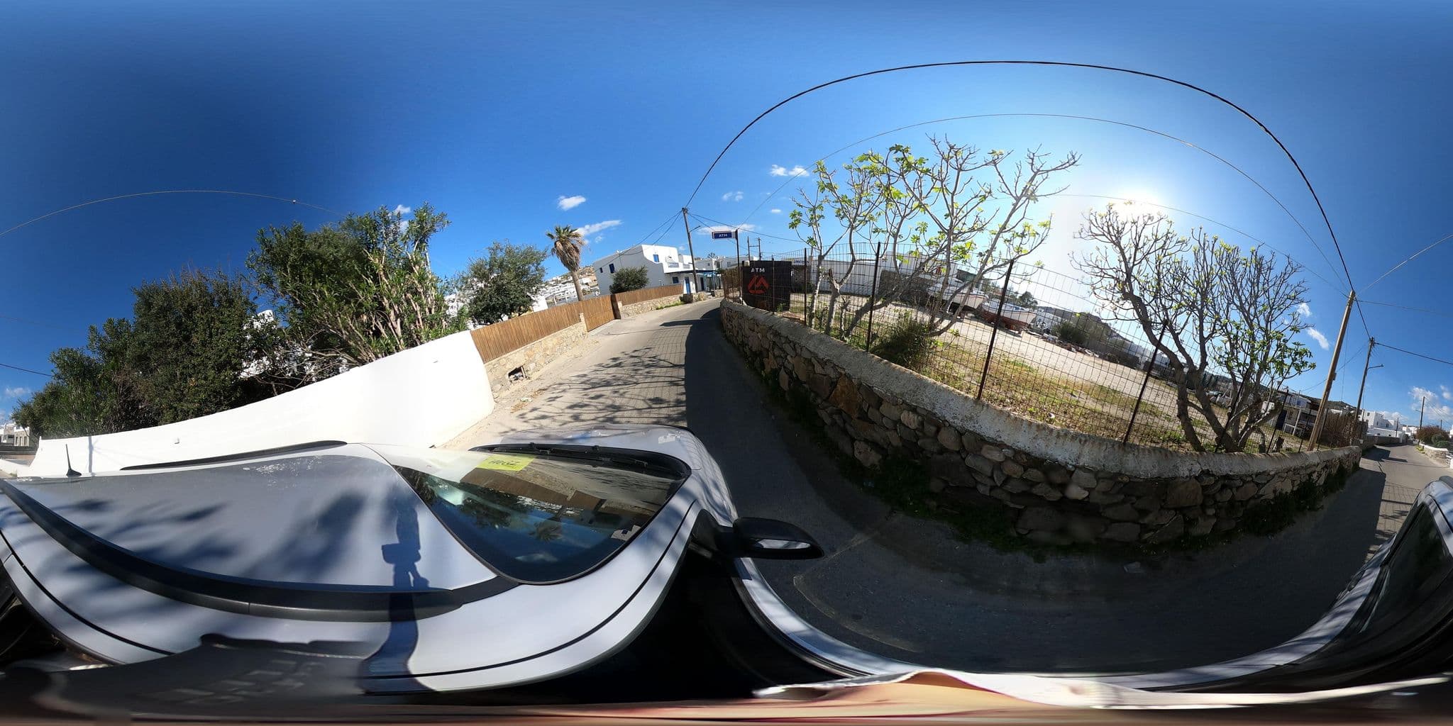 Street view near Dionysos Luxury Hotel, Ornós — © efikour (CC BY-SA · Mapillary)