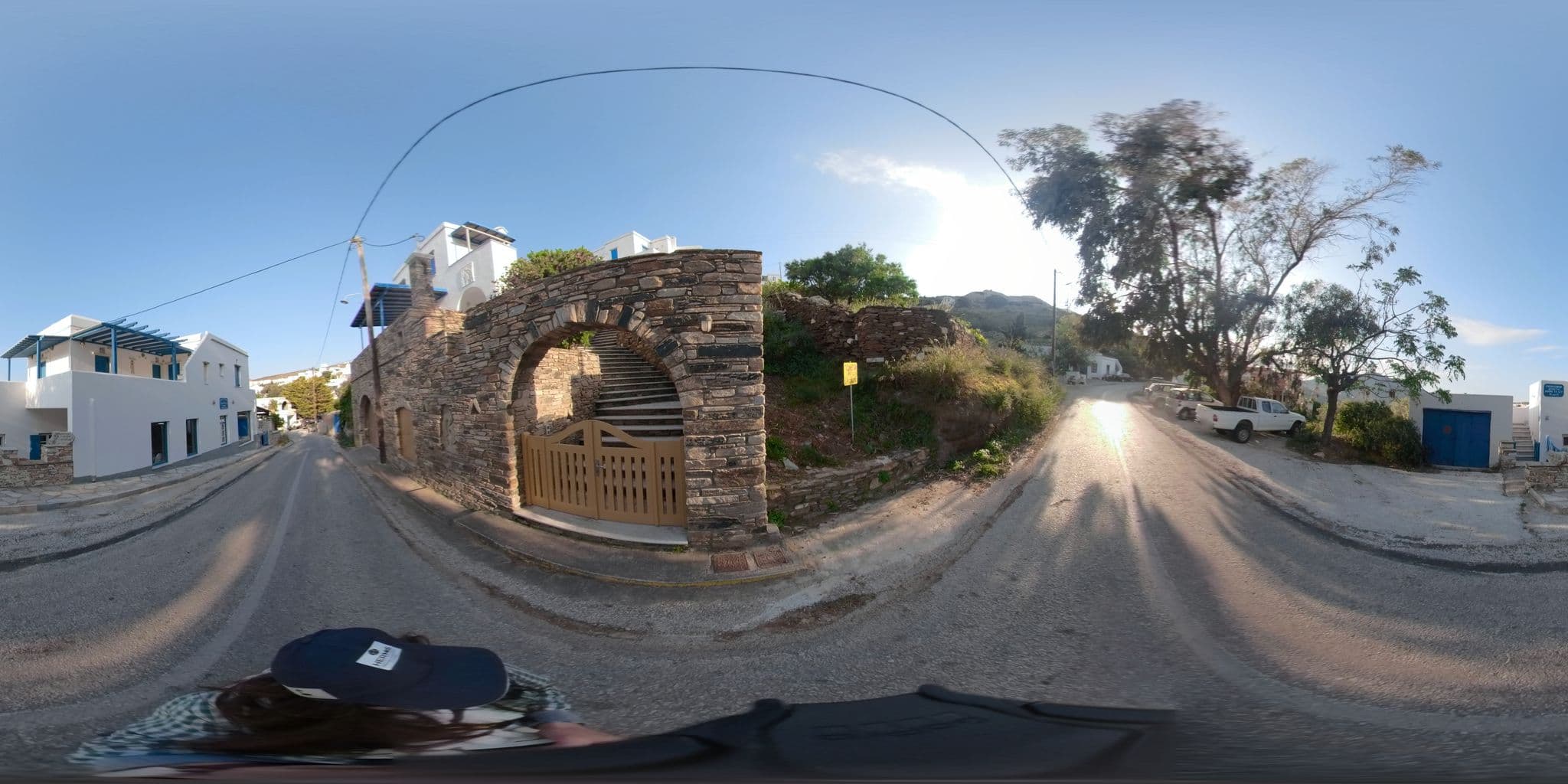 Street view near Michail Rooms, Tínos — © thodorisvakkas (CC BY-SA · Mapillary)