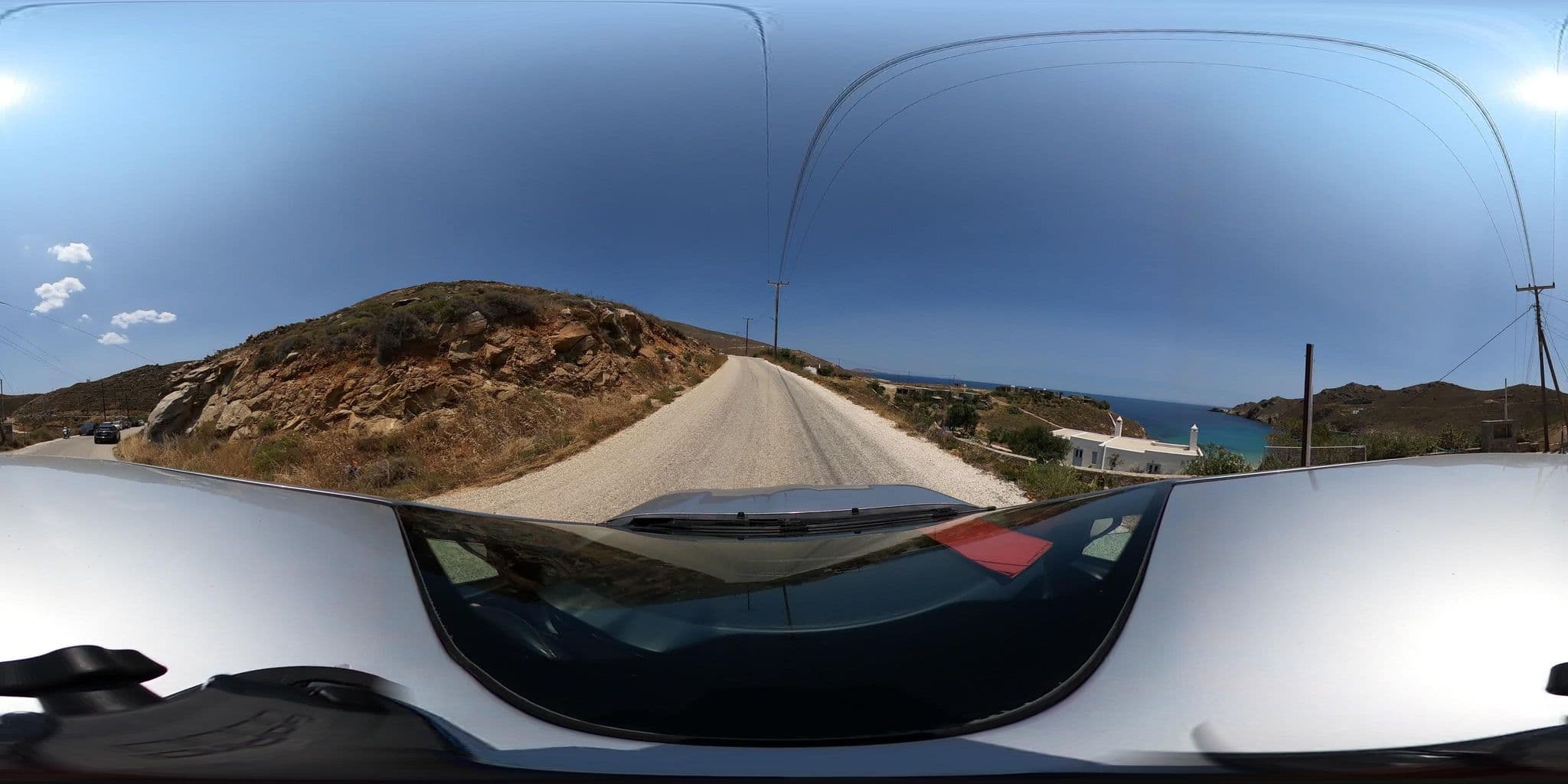 Street view near Psili Ammos, Áno Sýros — © katagrafes (CC BY-SA · Mapillary)