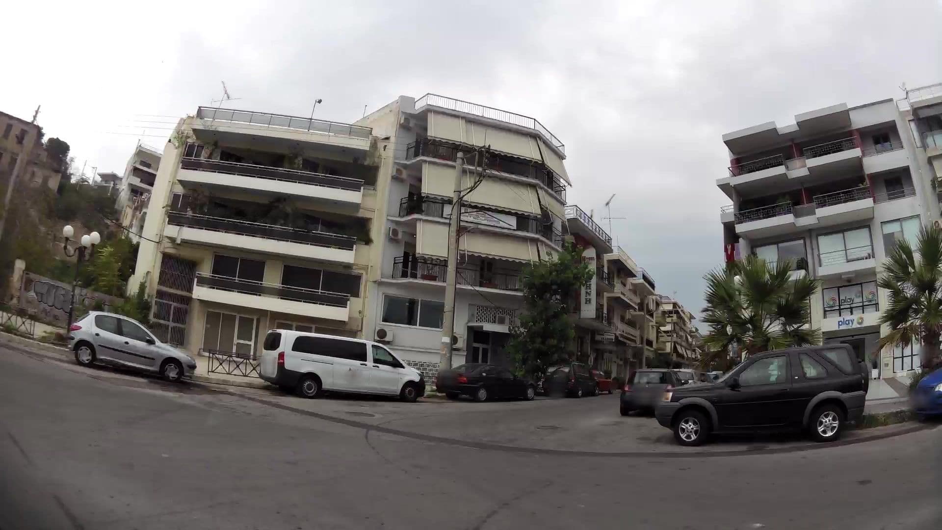 Street view near Γαλήνη Hotel, Piraeus — © kaartcam (CC BY-SA · Mapillary)