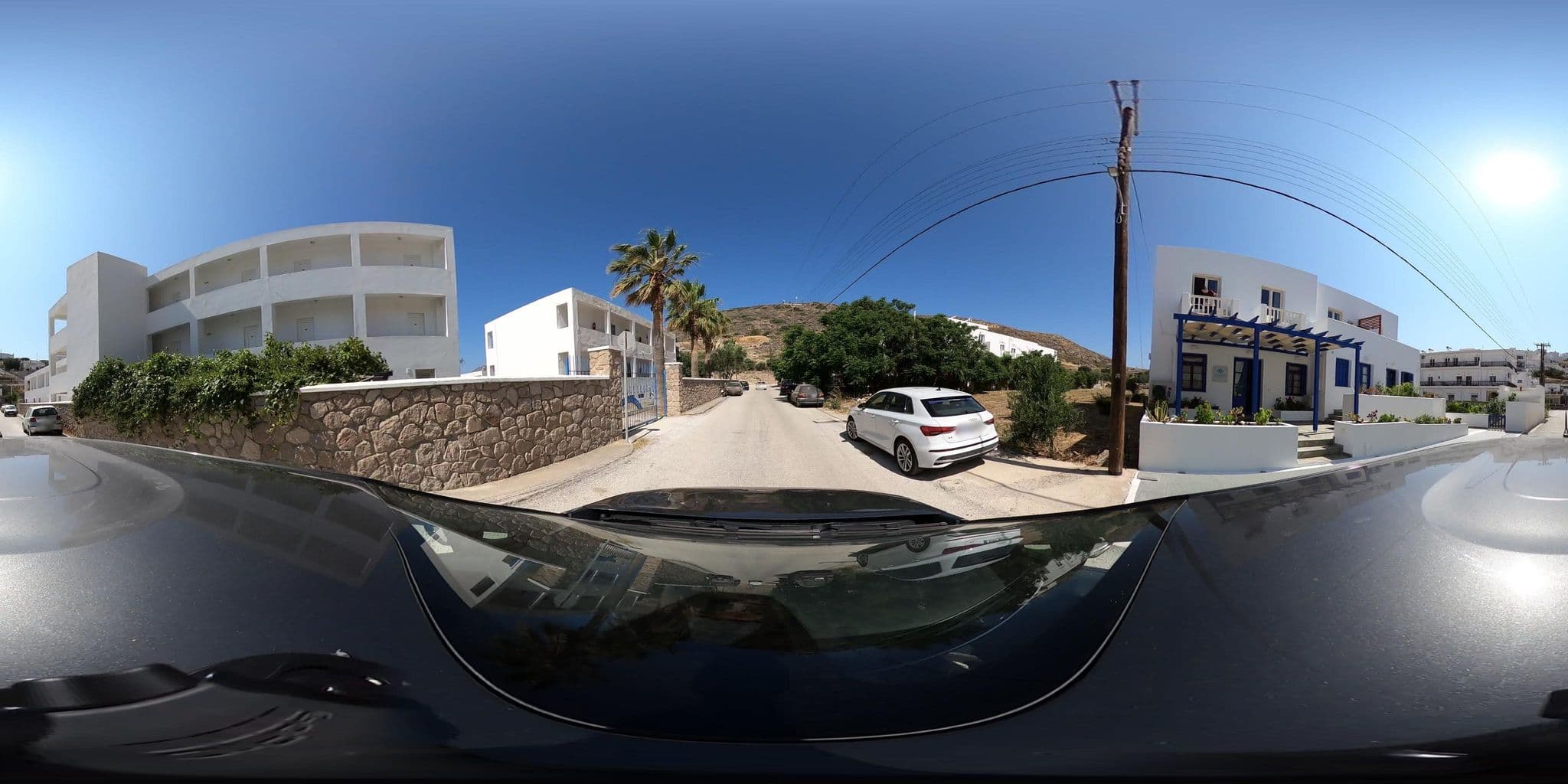 Street view near Lagada Beach Hotel, Adámas — © katagrafes (CC BY-SA · Mapillary)