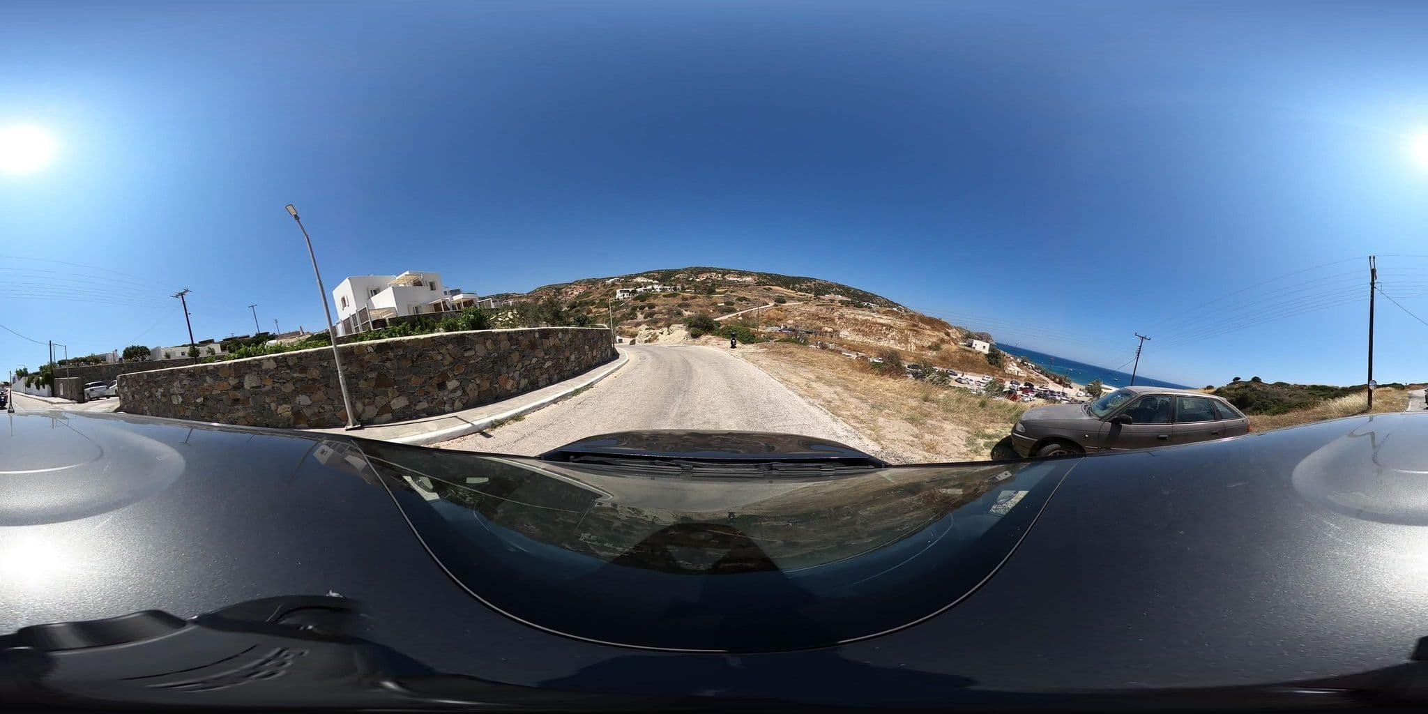 Street view near Volcano Luxury Suites, Adámas