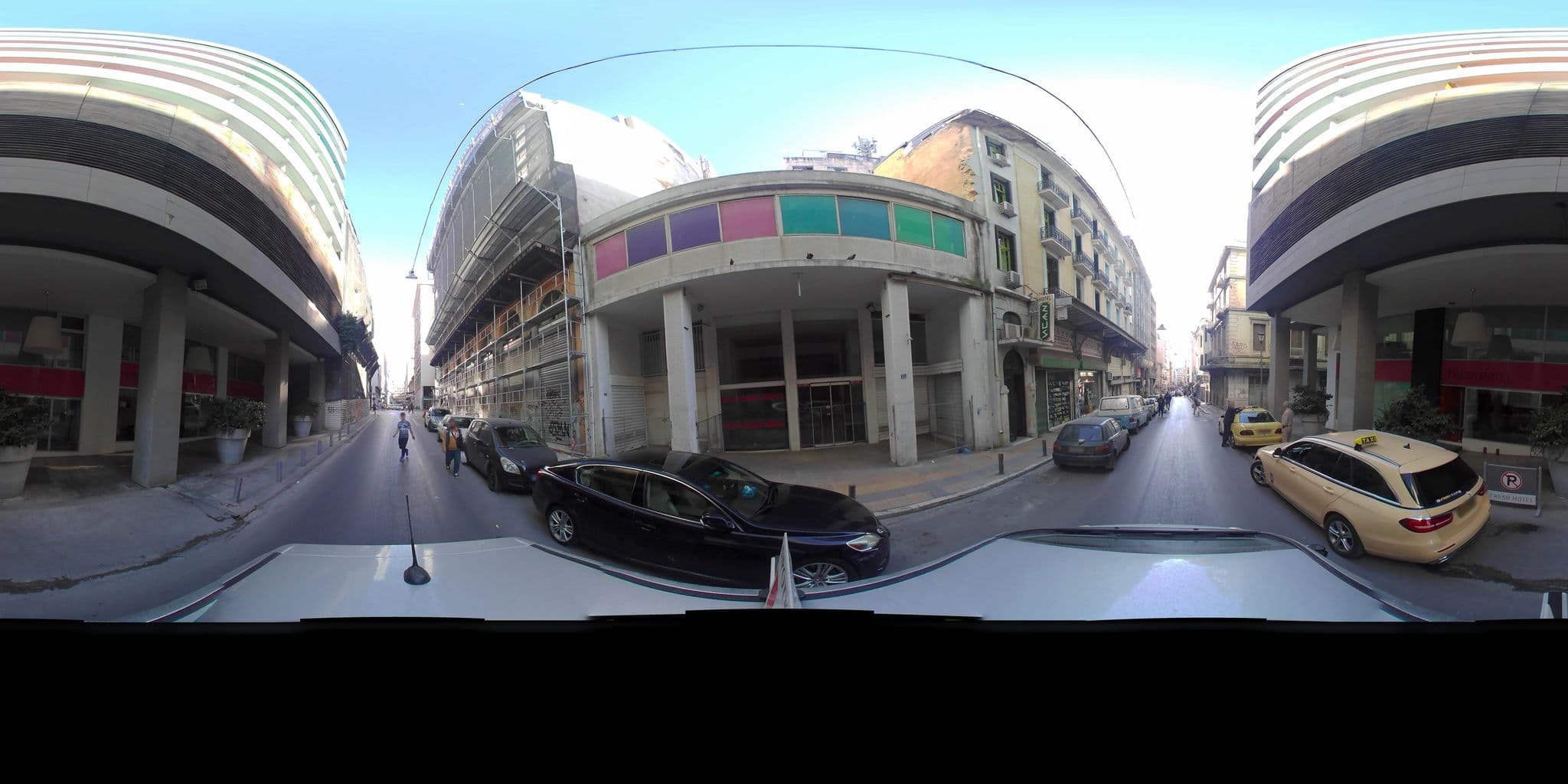 Street view near Fresh Hotel, Athens