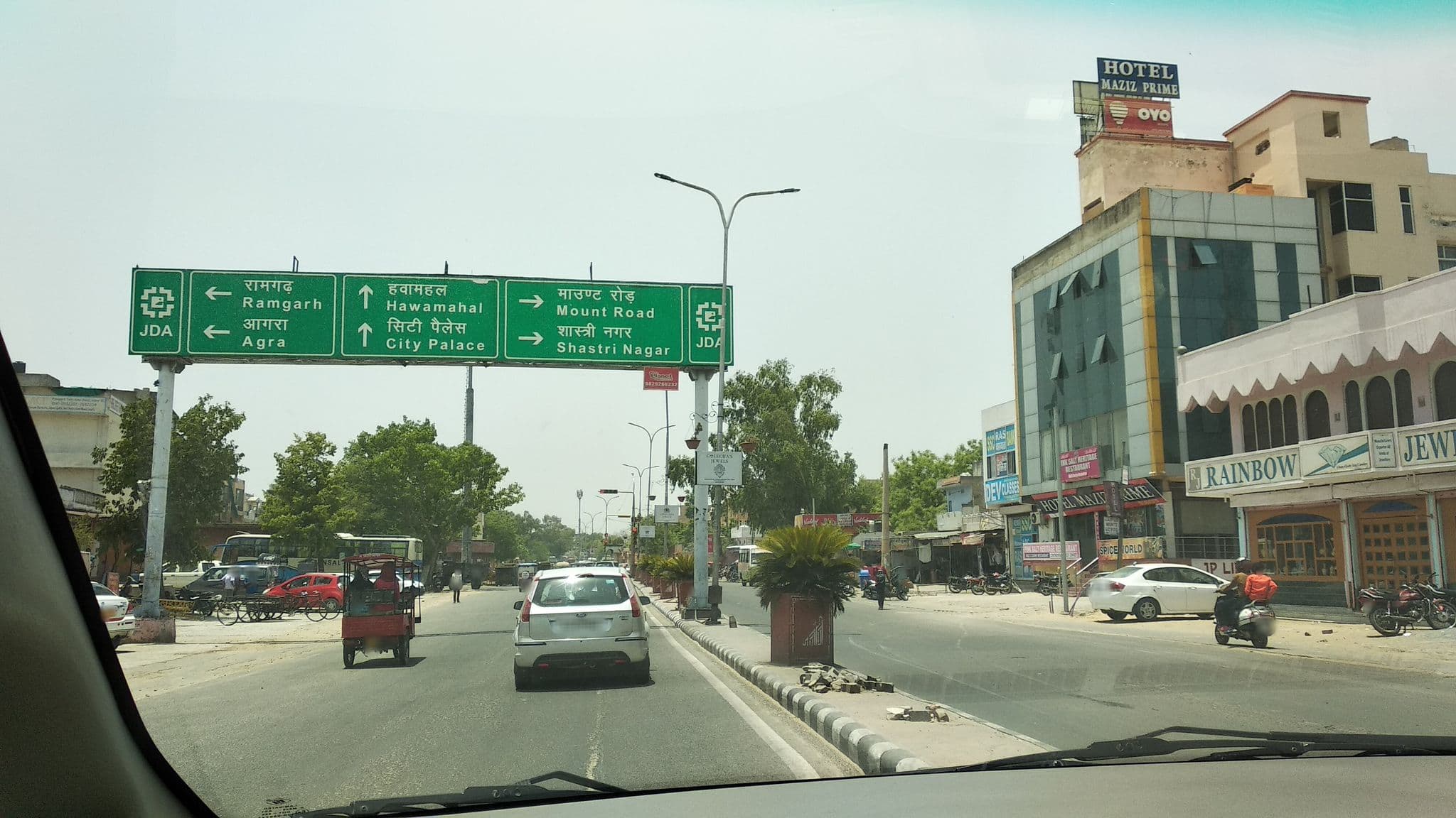 Street view near M.M khan Hostel ,Jaipur, Jaipur
