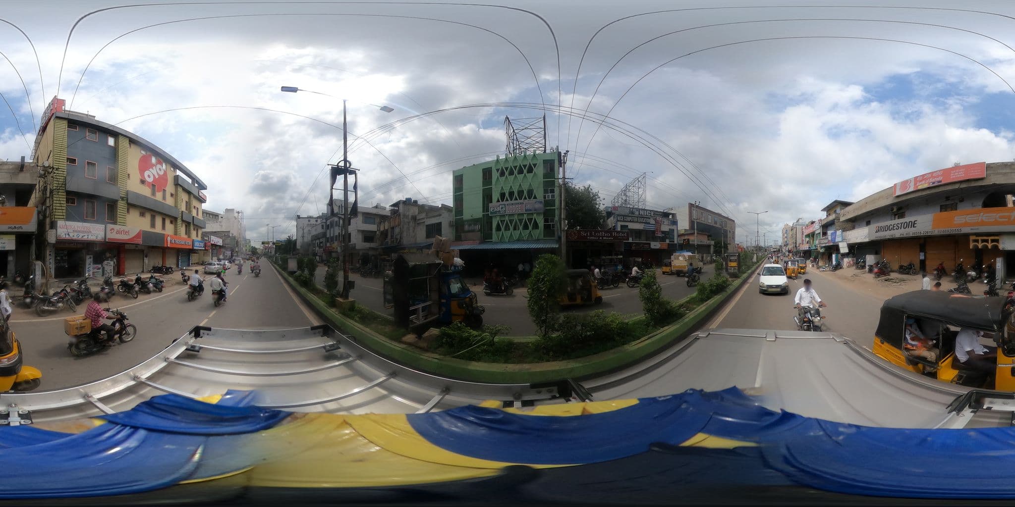 Street view near Harsha Regency, Kurnool — © geomannar (CC BY-SA · Mapillary)