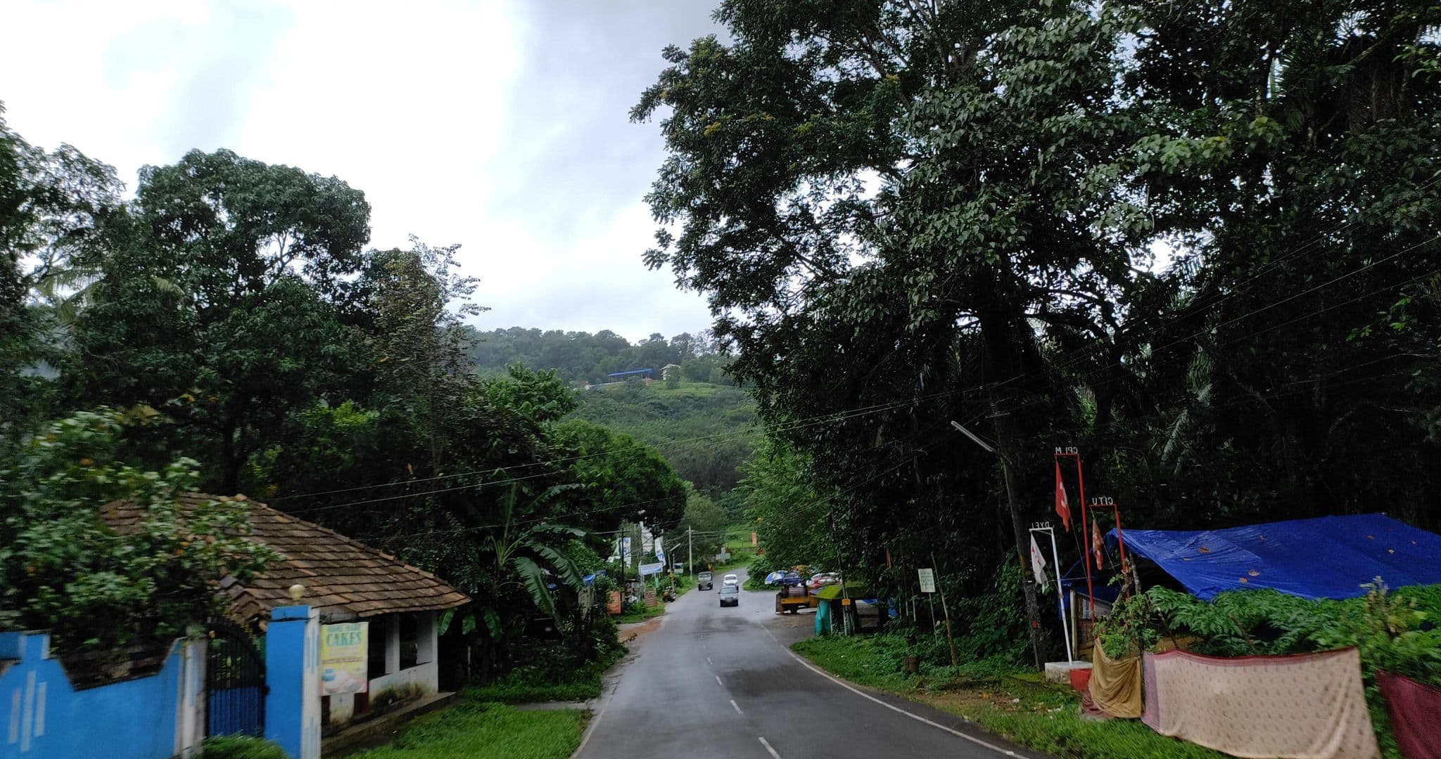 Street view near Rock Fort Cottage, Koovappady — © V15 (CC BY-SA · Mapillary)