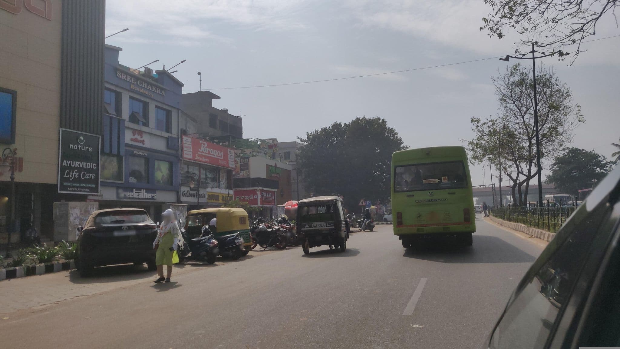 Street view near Sree Chakra Residency Hotel, Bhubaneswar — © vjain93 (CC BY-SA · Mapillary)