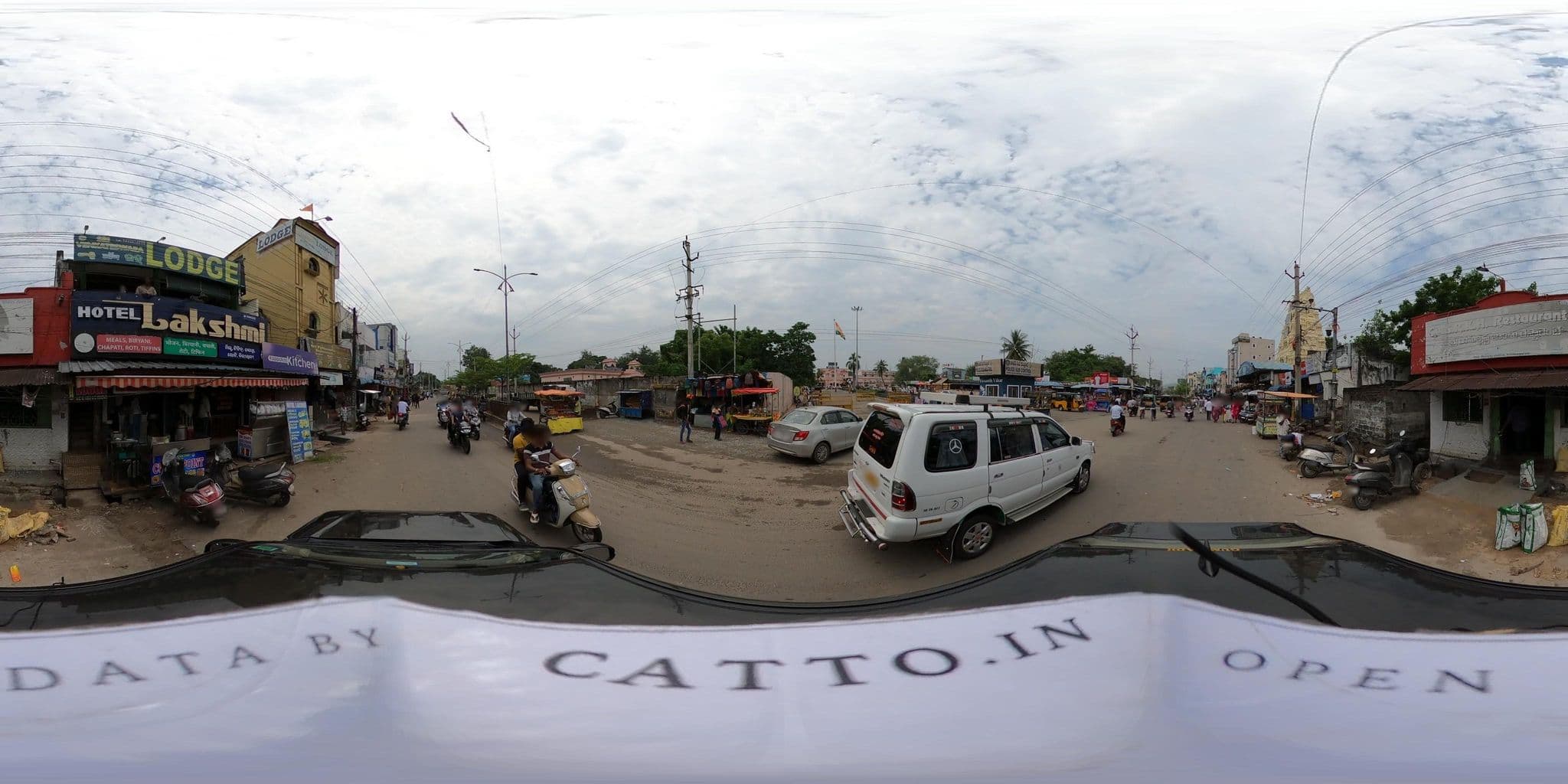 Street view near Sri Venkateswara Lodge, Vizianagaram — © Catto (CC BY-SA · Mapillary)