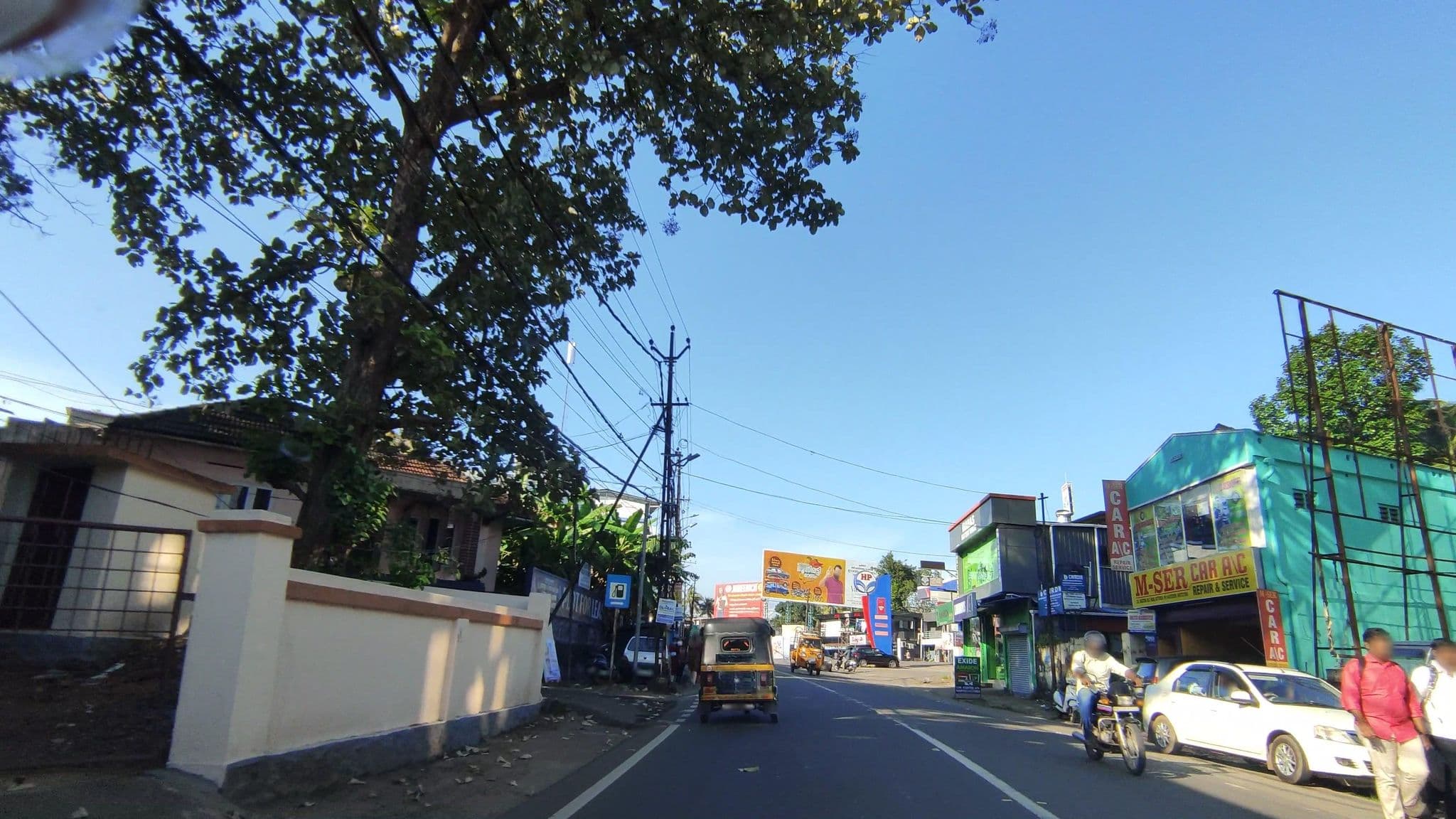 Street view near Hotel Pearl Regency, Kottayam — © V15 (CC BY-SA · Mapillary)
