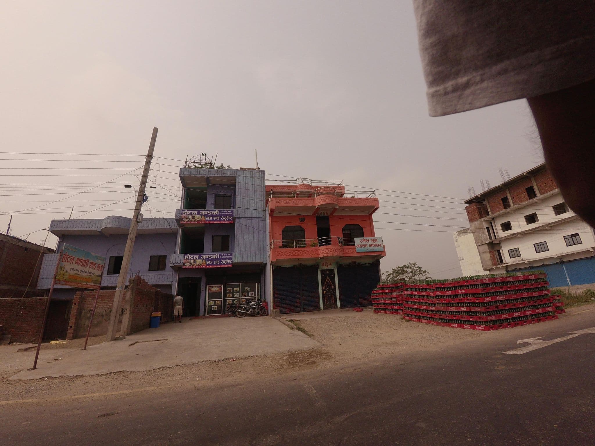 Street view near Hotel Gandaki Lodge and Restaurant, Nautanwa — © gauravparajuli09 (CC BY-SA · Mapillary)