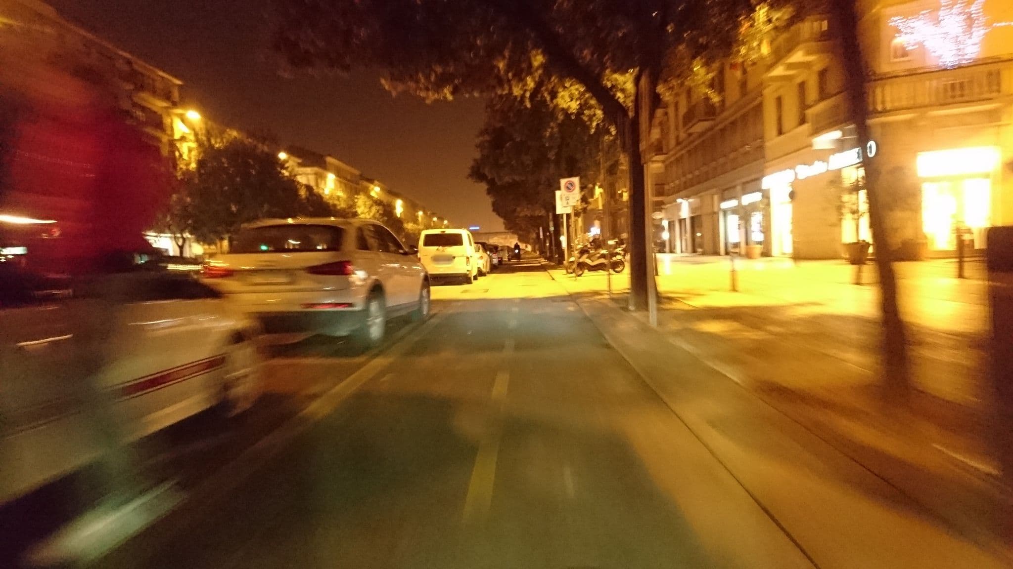 Street view near Hotel Trento, Verona
