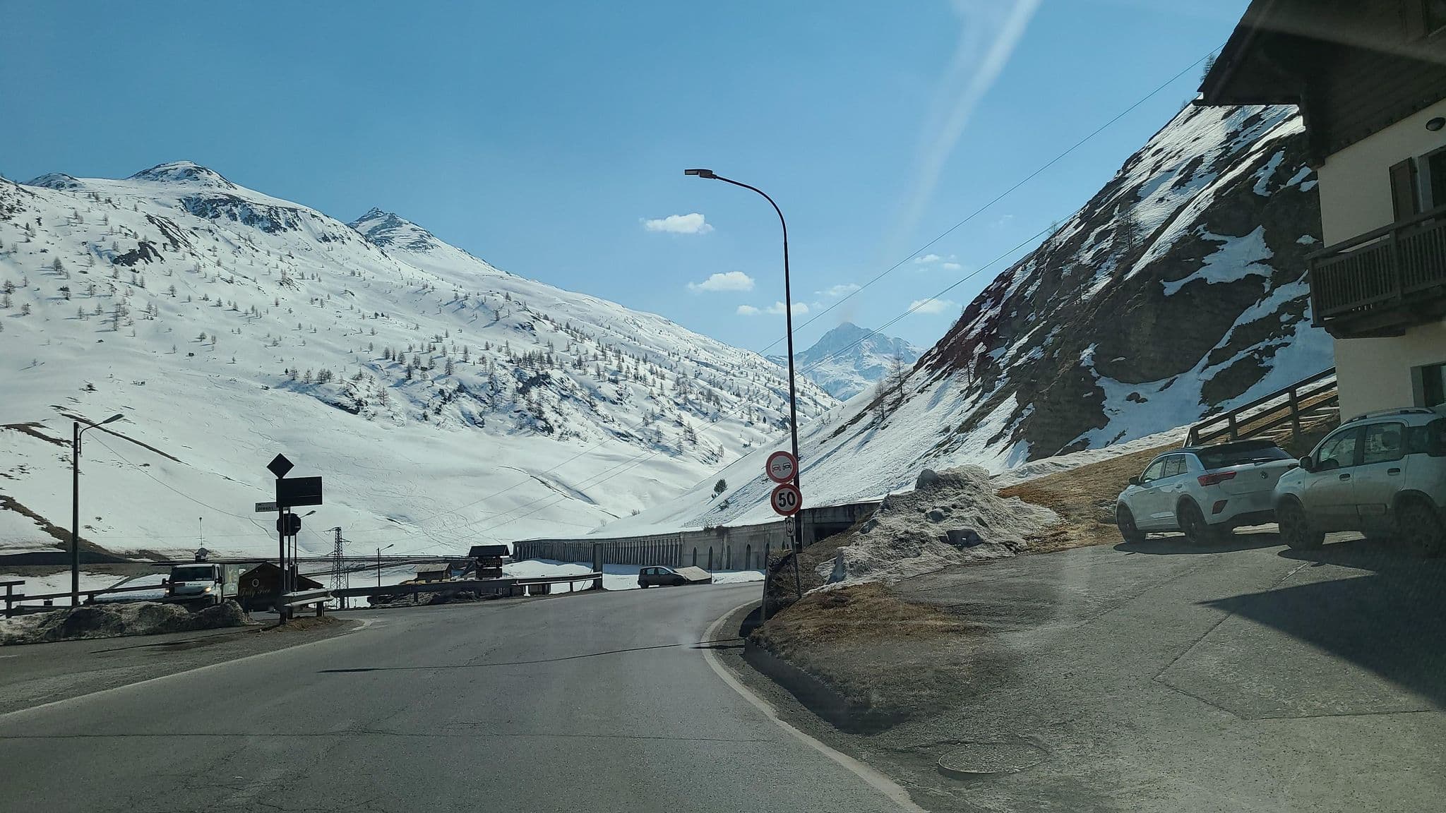 Street view near La Colombina, Livigno