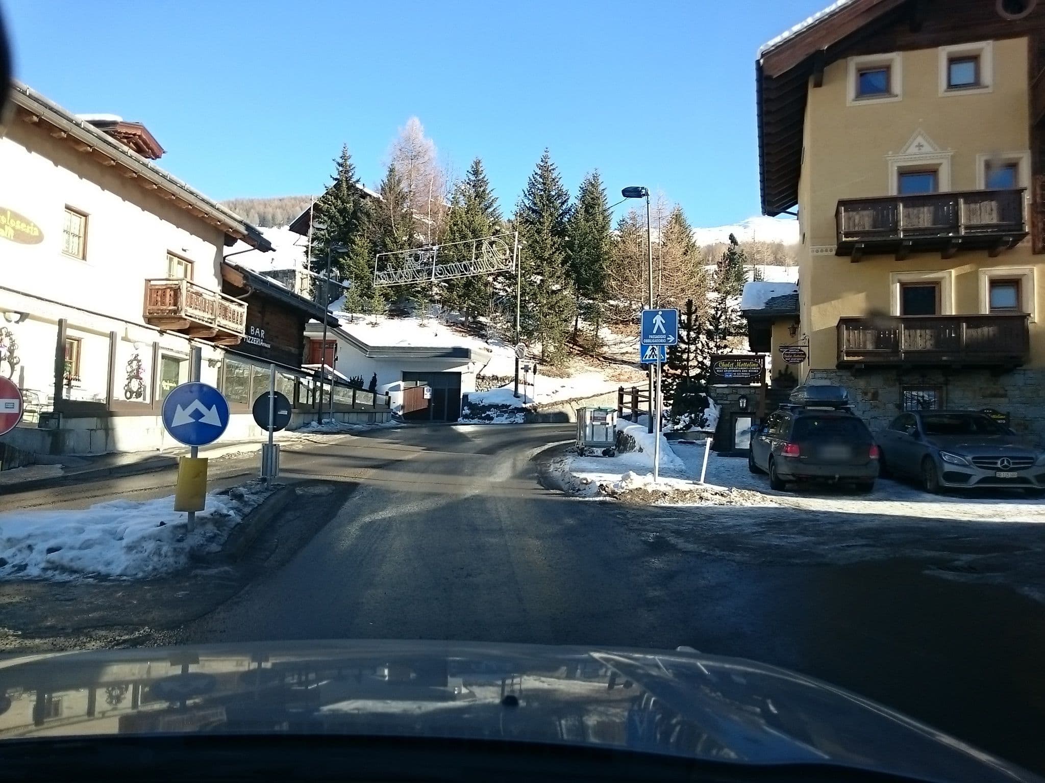 Street view near Chalet Mottolino, Livigno