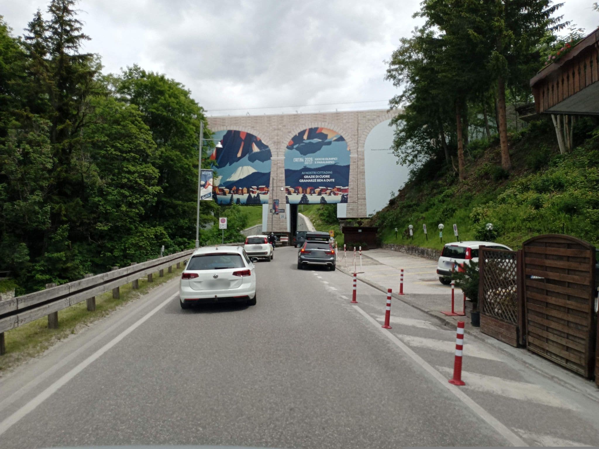 Street view near Hotel Villa Neve, Cortina d'Ampezzo