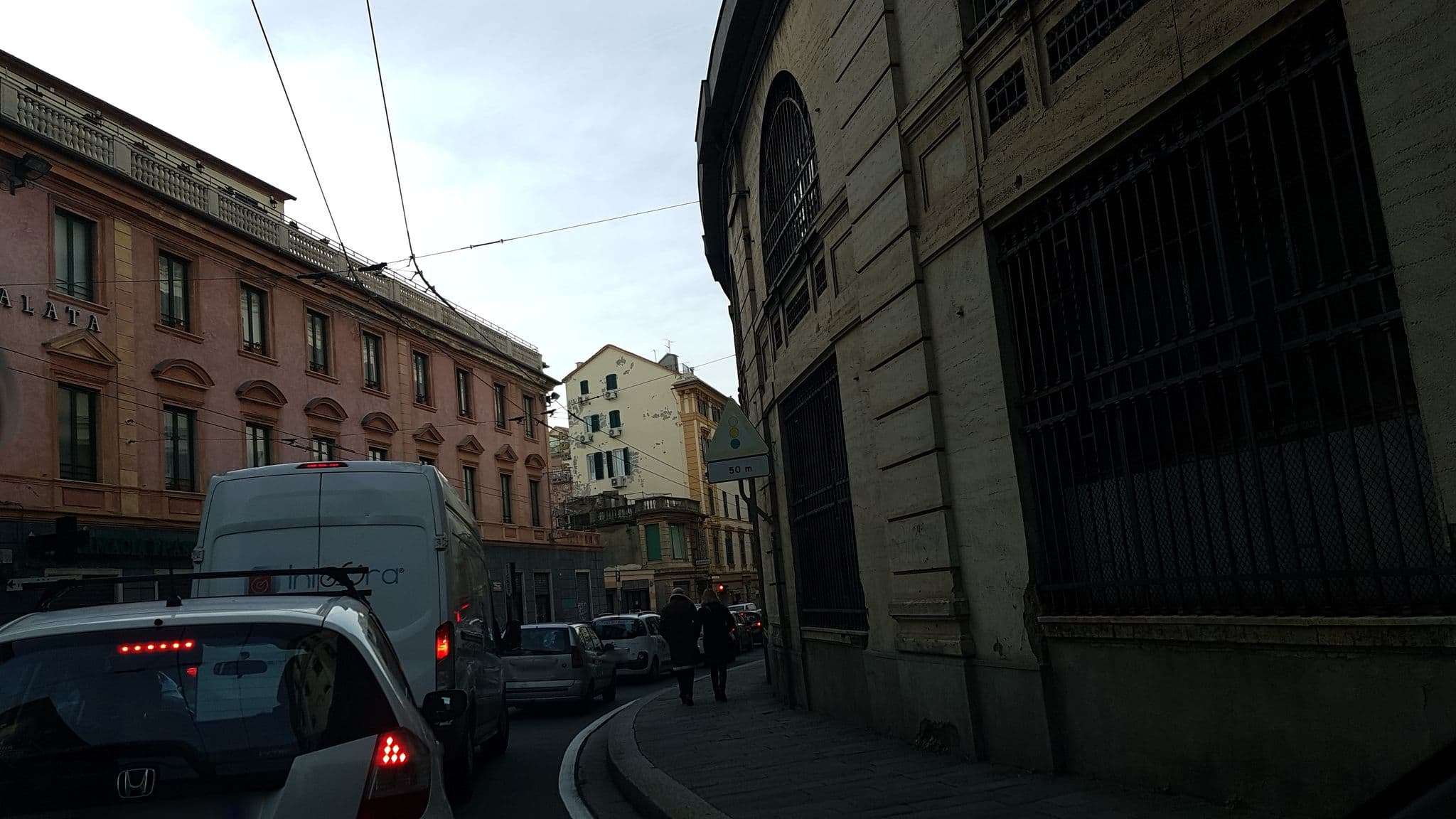 Street view near Hotel Chopin, Genoa