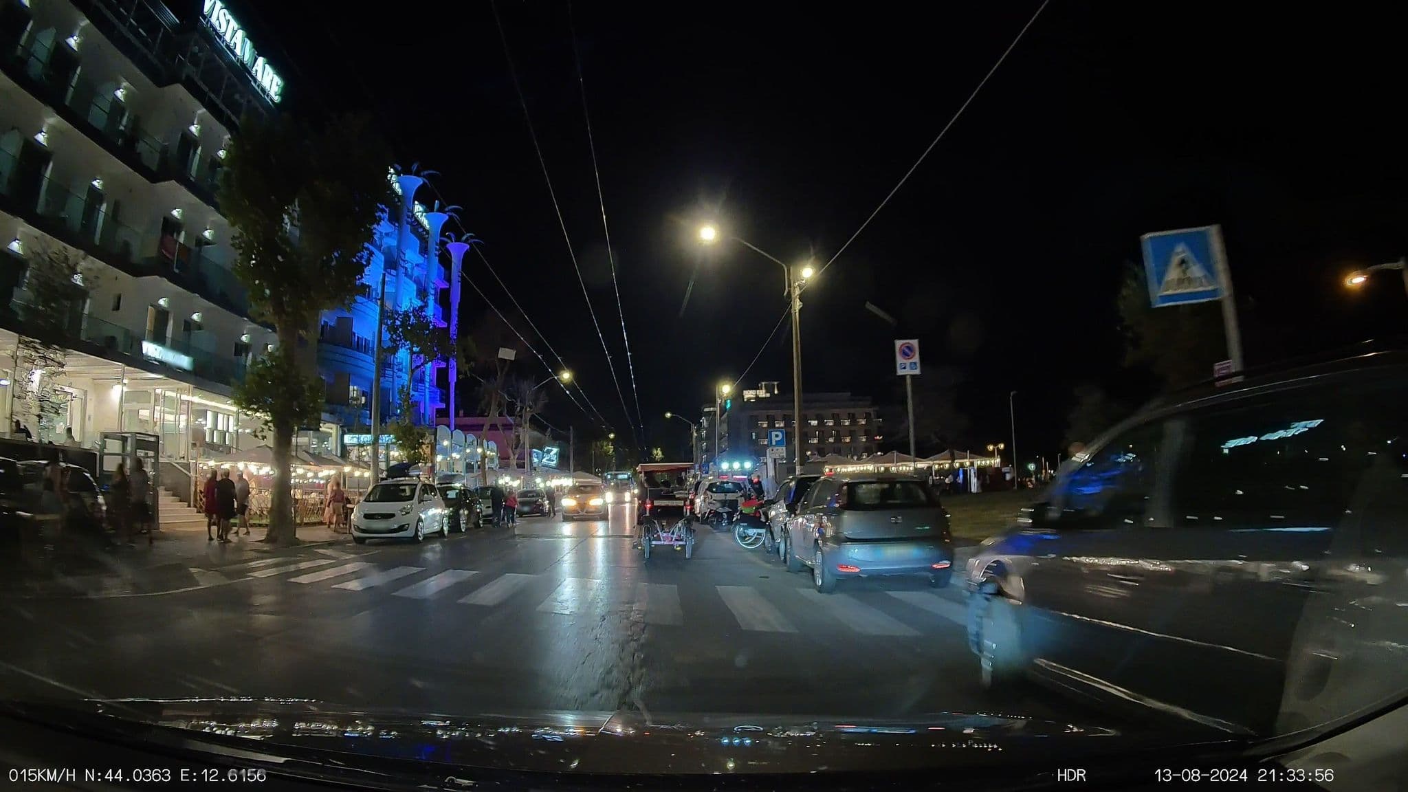 Street view near Hotel Merano, Rimini — © heetENkoel (CC BY-SA · Mapillary)