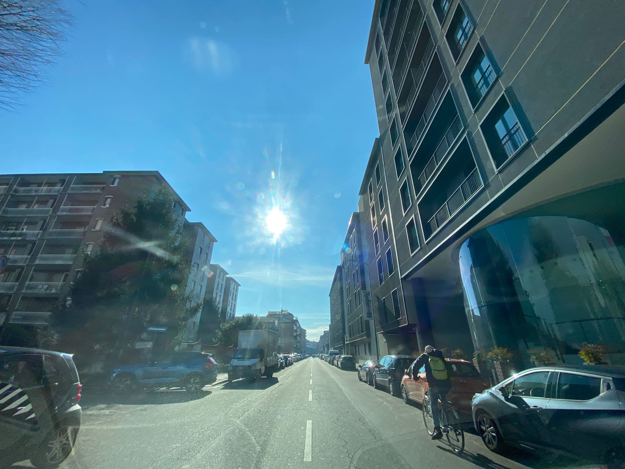 Street view near Radisson Blu Hotel, Quarto Oggiaro — © adirricor (CC BY-SA · Mapillary)