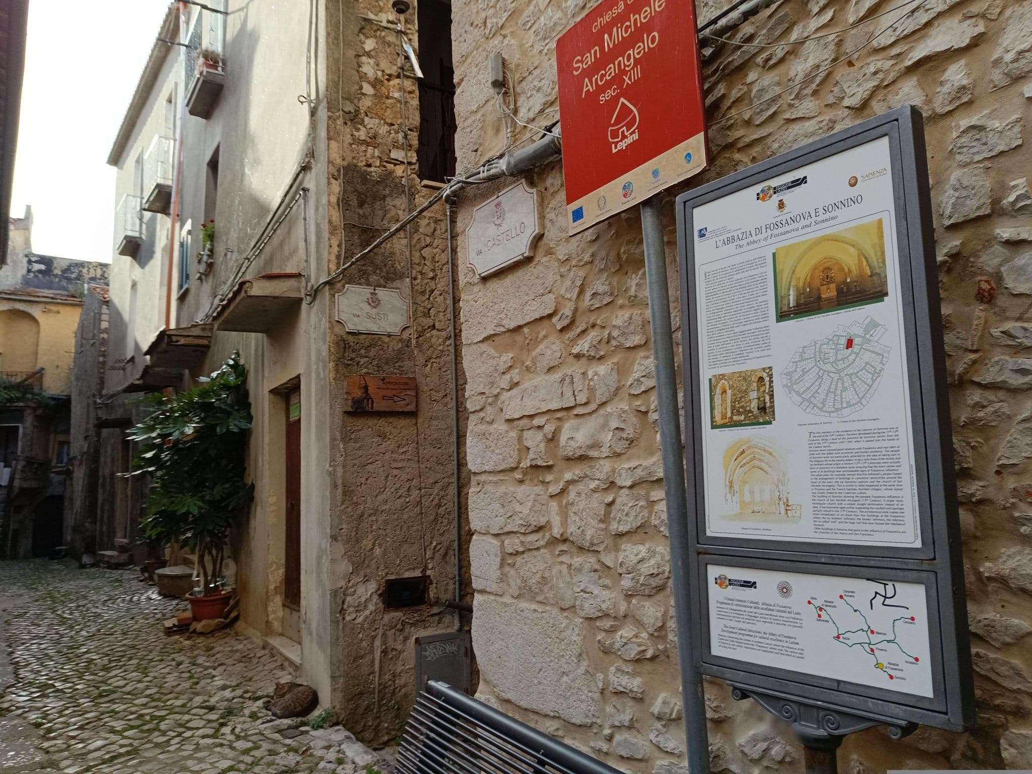 Street view near B&B La Torretta, Sonnino — © odiug (CC BY-SA · Mapillary)