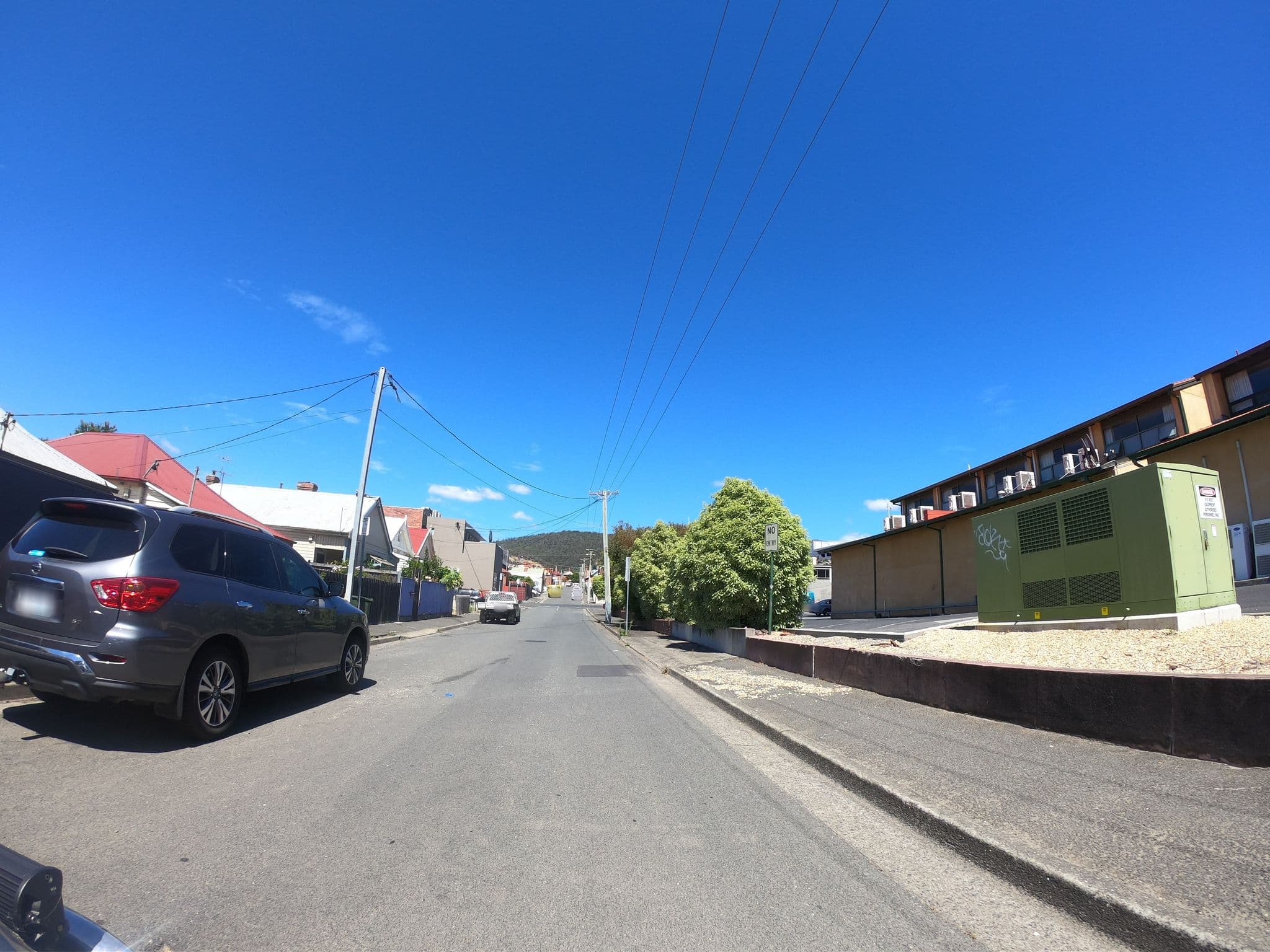 Street view near Black Buffalo Hotel, North Hobart — © tastrax (CC BY-SA · Mapillary)