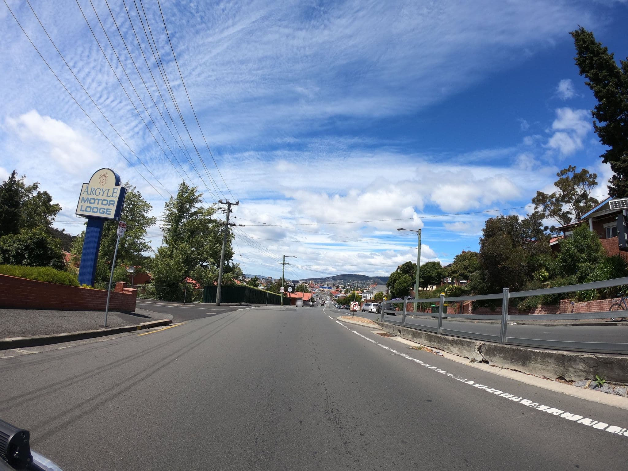 Street view near Argyle Motor Lodge, North Hobart — © tastrax (CC BY-SA · Mapillary)