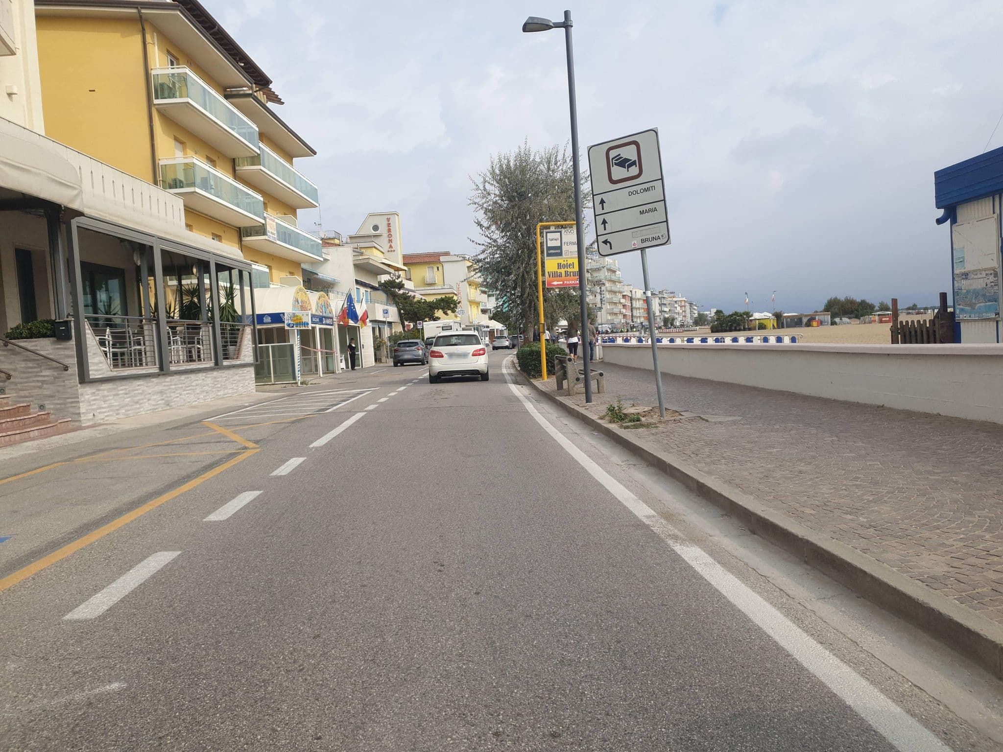 Street view near Delfino, Caorle
