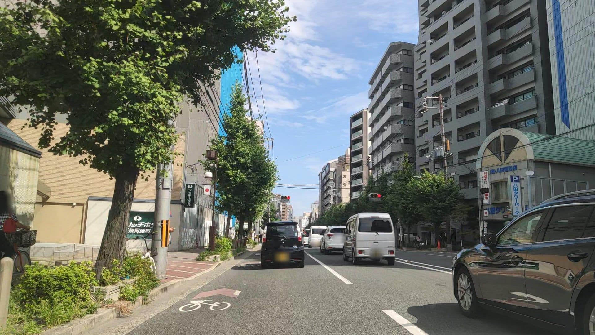 Street view near Kyoto Rich Hotel, Kyoto