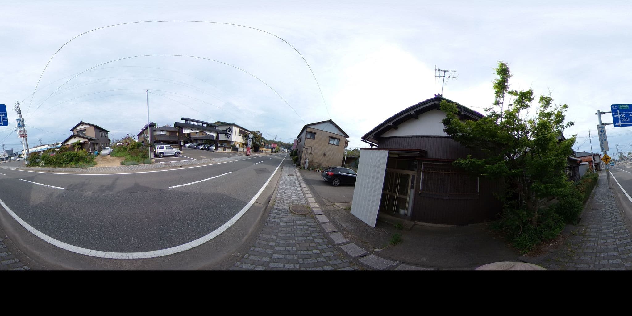 Street view near あわらの隠れ宿 ゆ楽 YURAKU, Awara — © mura (CC BY-SA · Mapillary)