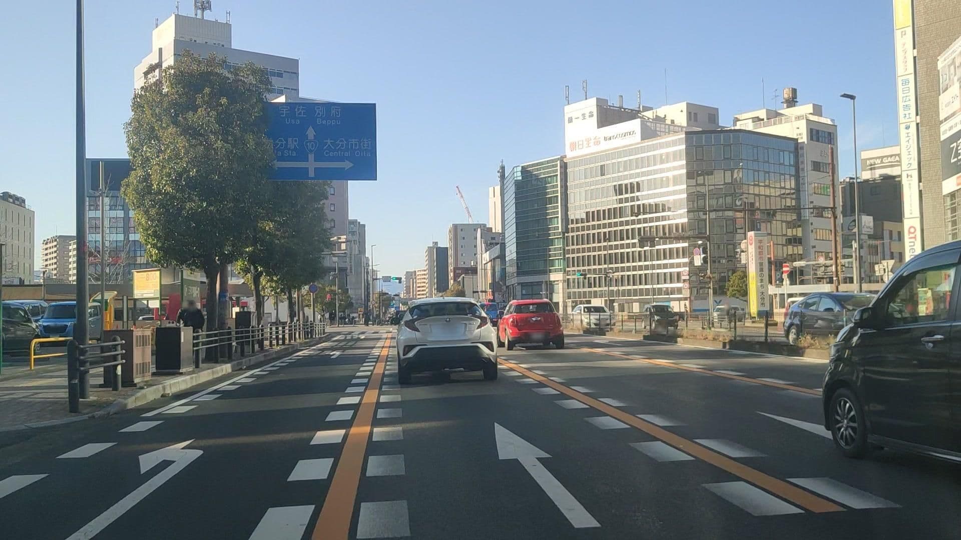 Street view near COMODO HOTEL, Ōita — © drivephotograph (CC BY-SA · Mapillary)