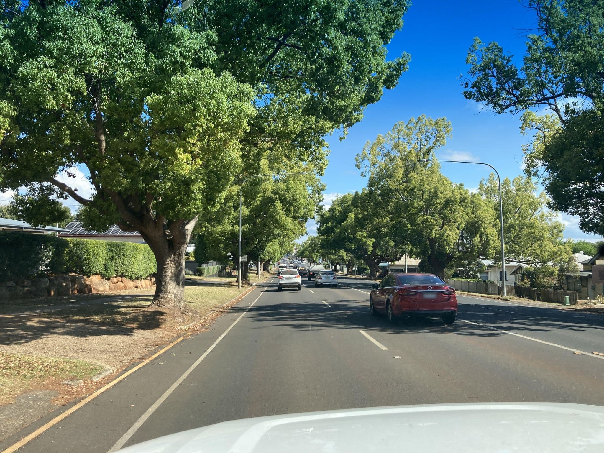Street view near Ambassador on Ruthven, North Toowoomba — © Tristo (CC BY-SA · Mapillary)