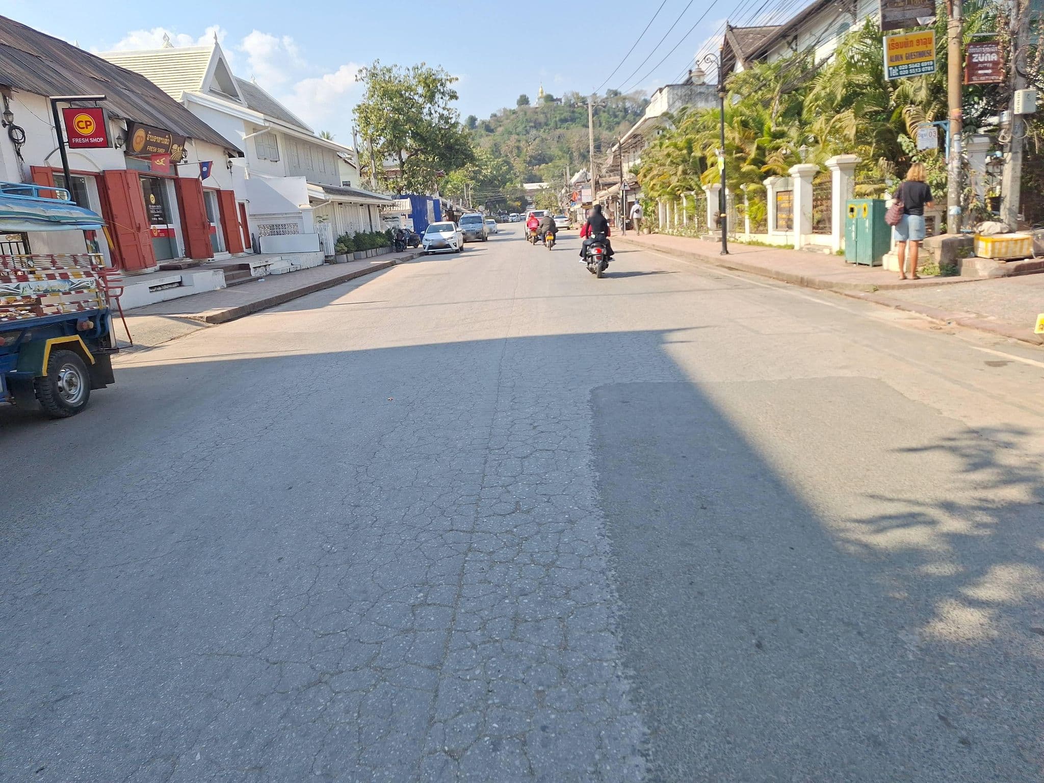 Street view near Muenna 1989 , Luang Prabang