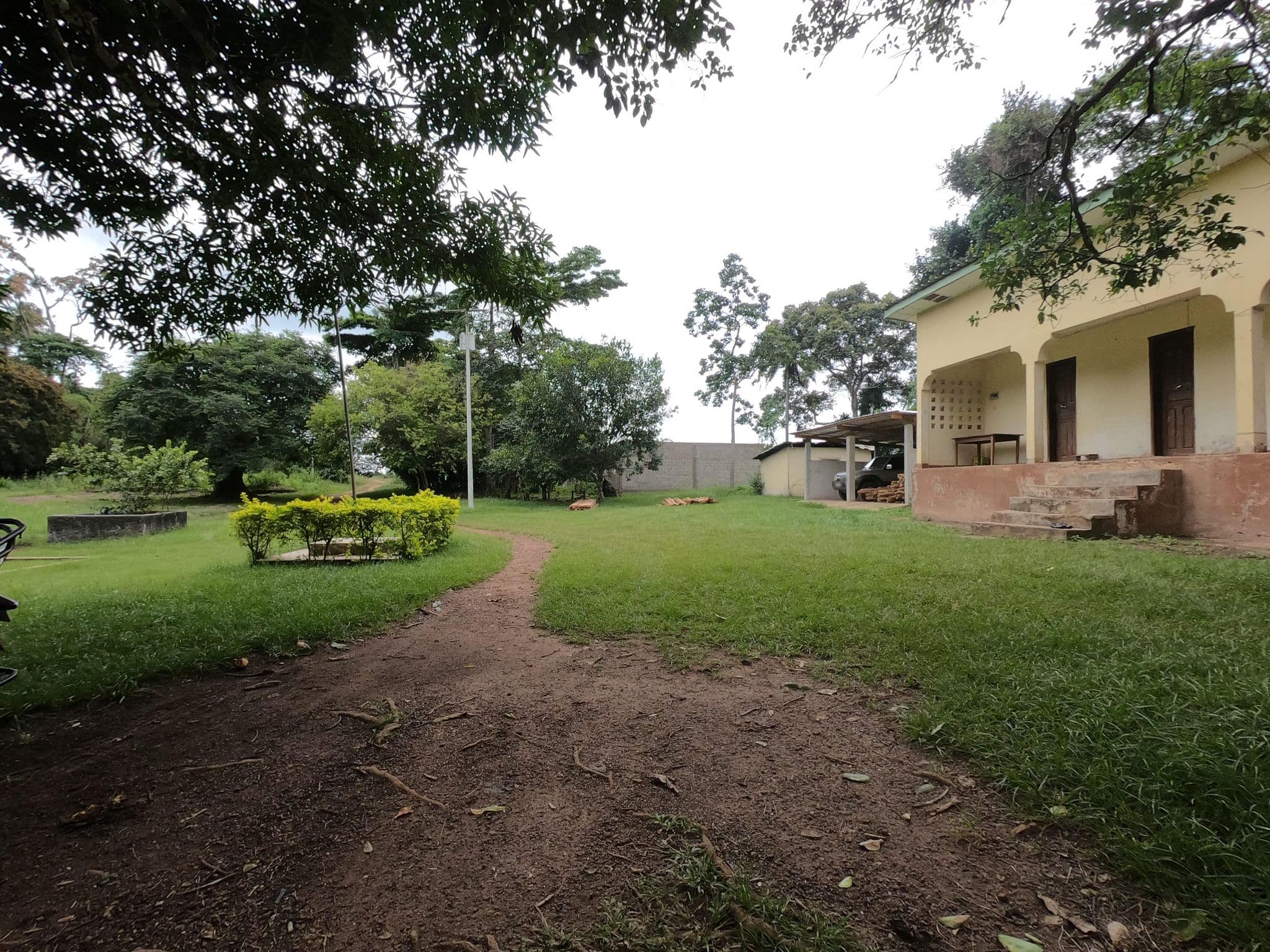 Street view near Institut de Recherche Environnementale de Bossou, New Yekepa — © empty (CC BY-SA · Mapillary)