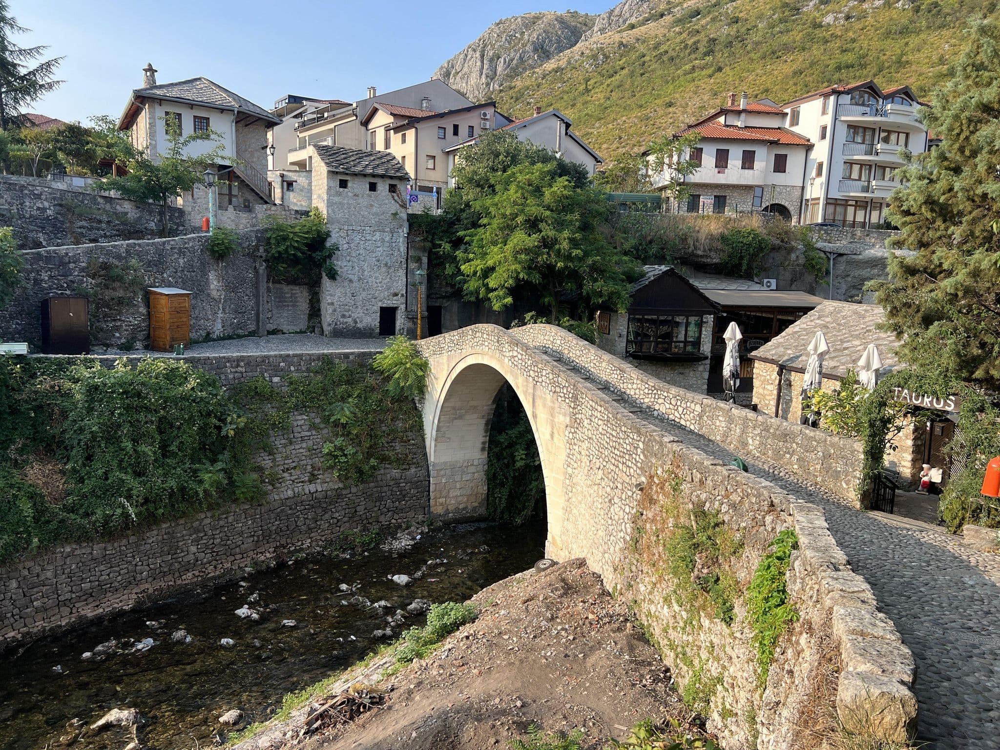Street view near Kriva Ćuprija, Mostar