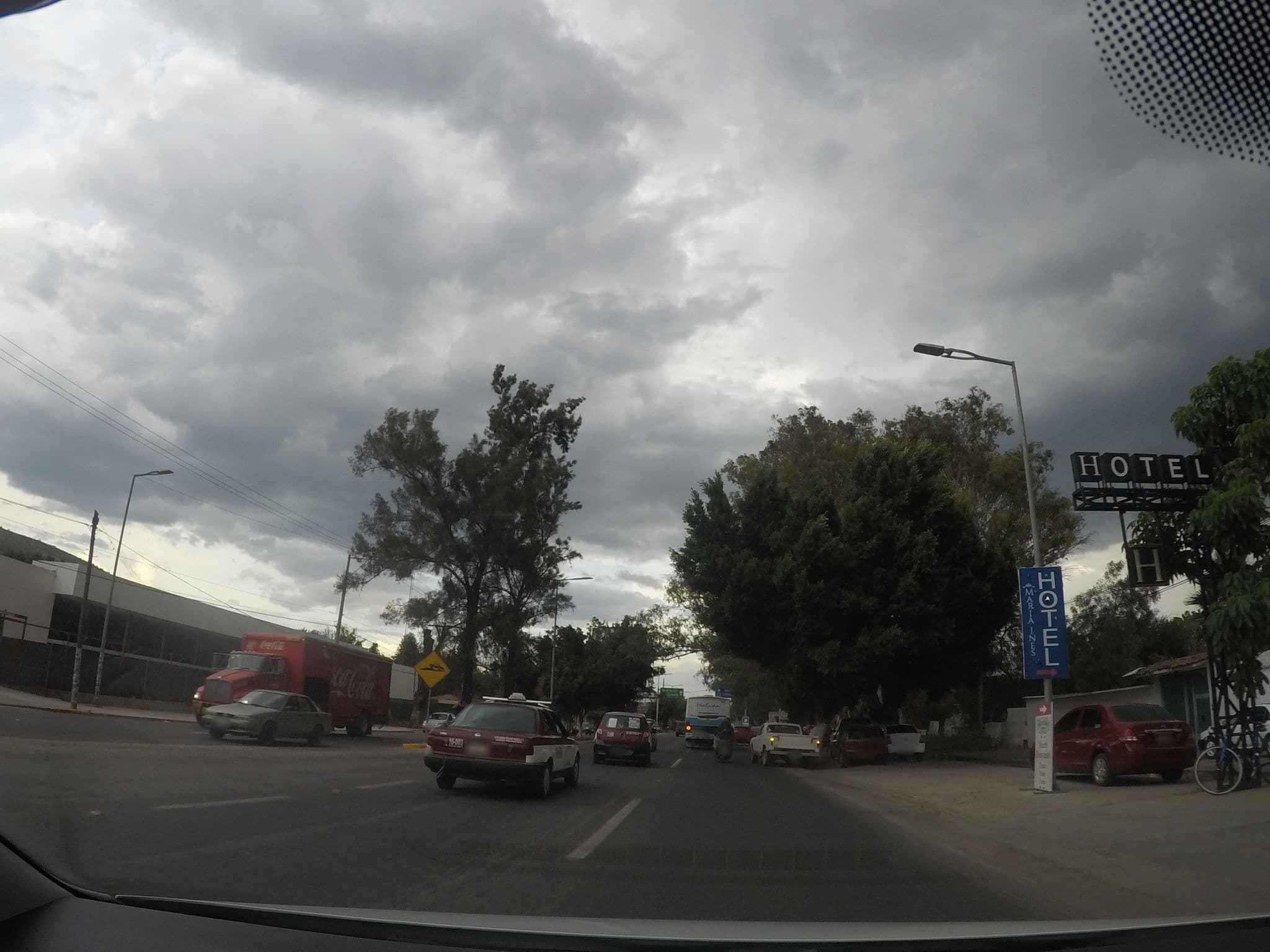 Street view near María Inés Hotel Suite, San Agustin de las Juntas — © geochicas (CC BY-SA · Mapillary)