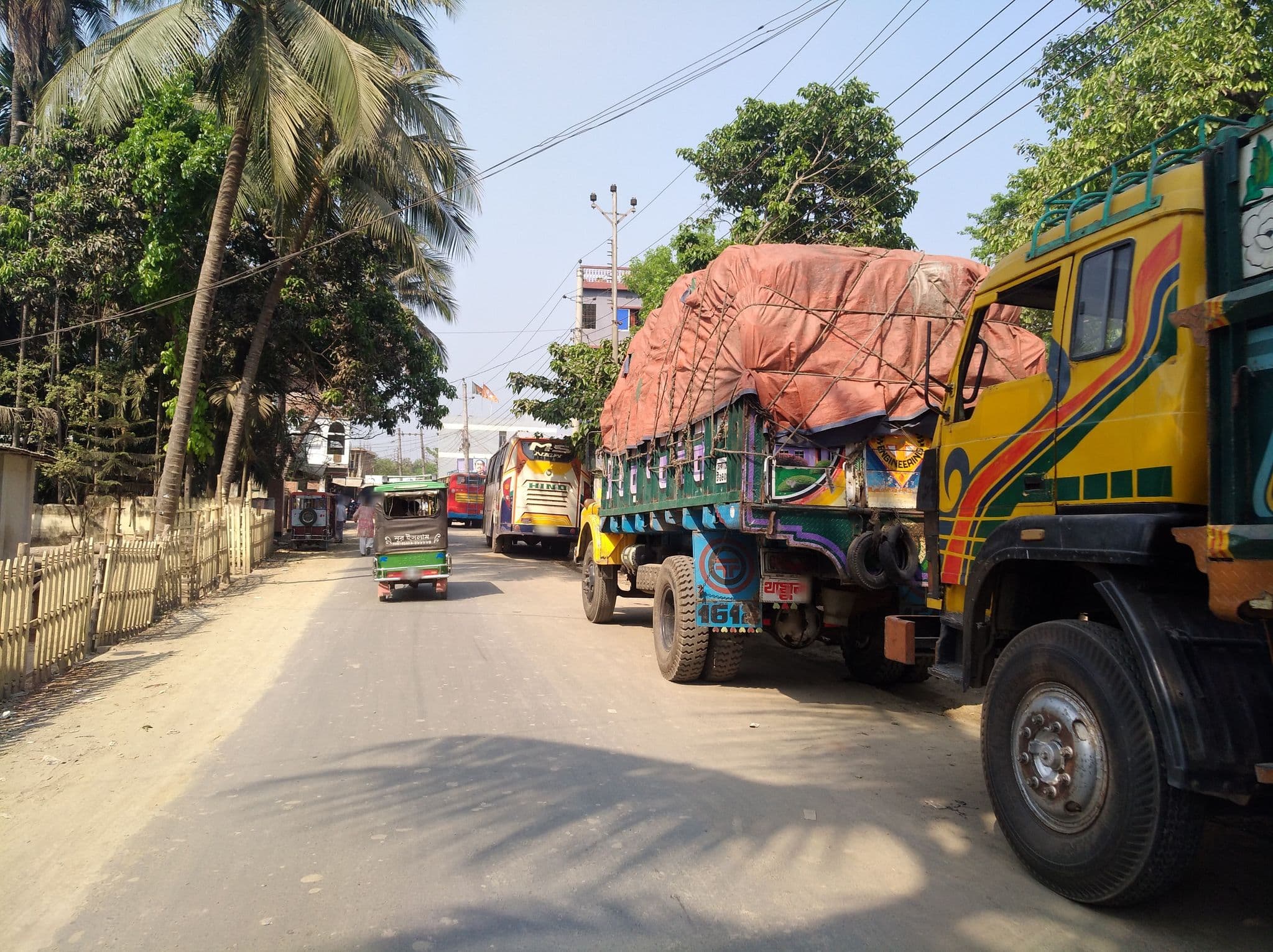 Street view near Shamim Lodge শামীম লজ, Kālīganj — © mondal (CC BY-SA · Mapillary)