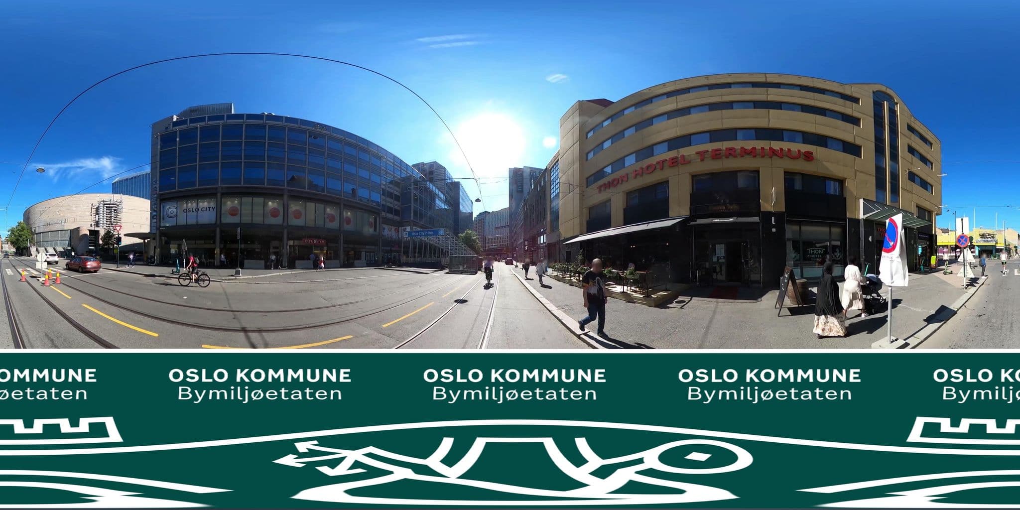 Street view near Thon Hotel Terminus, Oslo — © BYM_OlaJuulHolm (CC BY-SA · Mapillary)