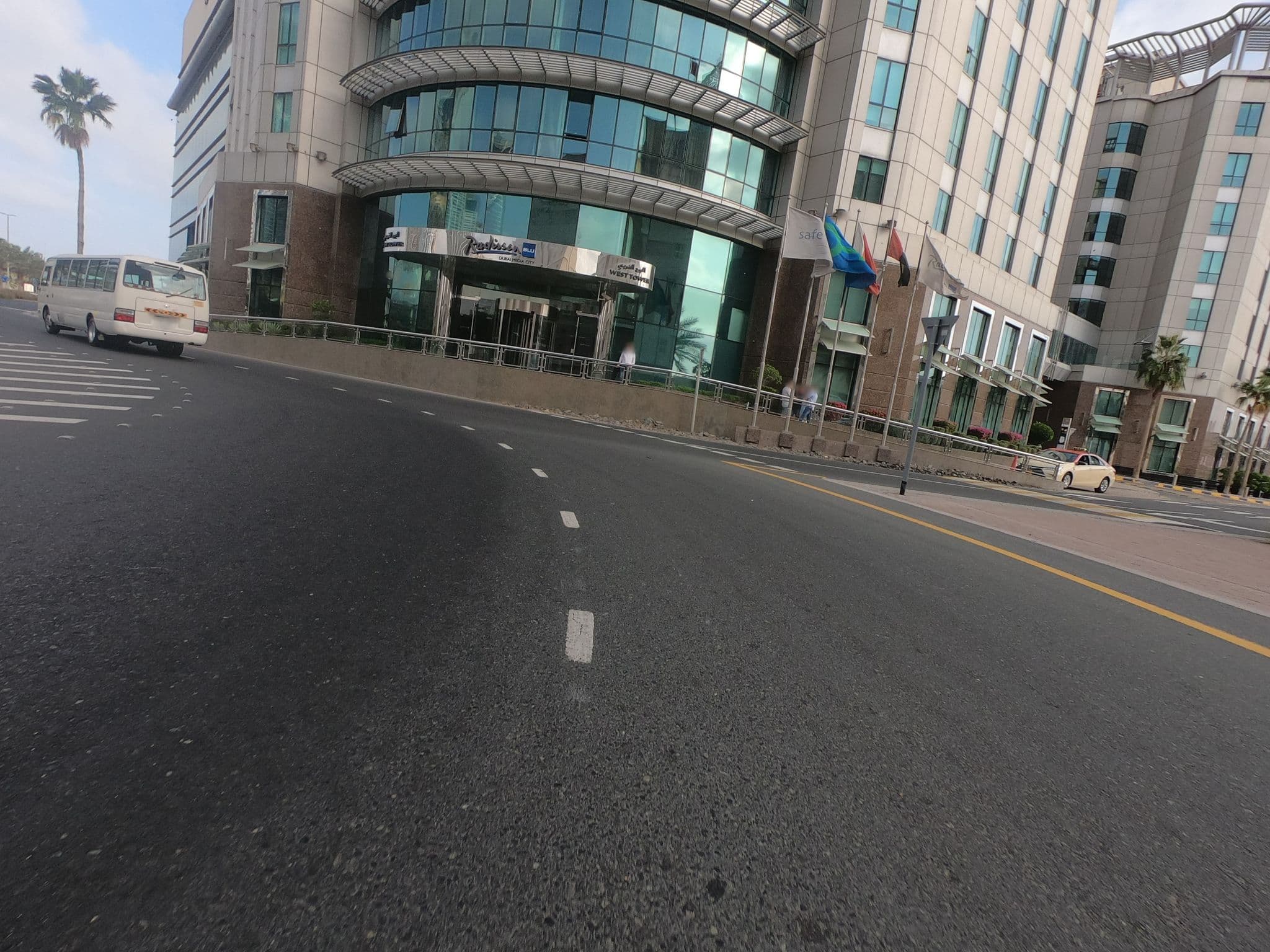 Street view near Radisson Blu Dubai Media City, Dubai Internet City — © countzero5 (CC BY-SA · Mapillary)