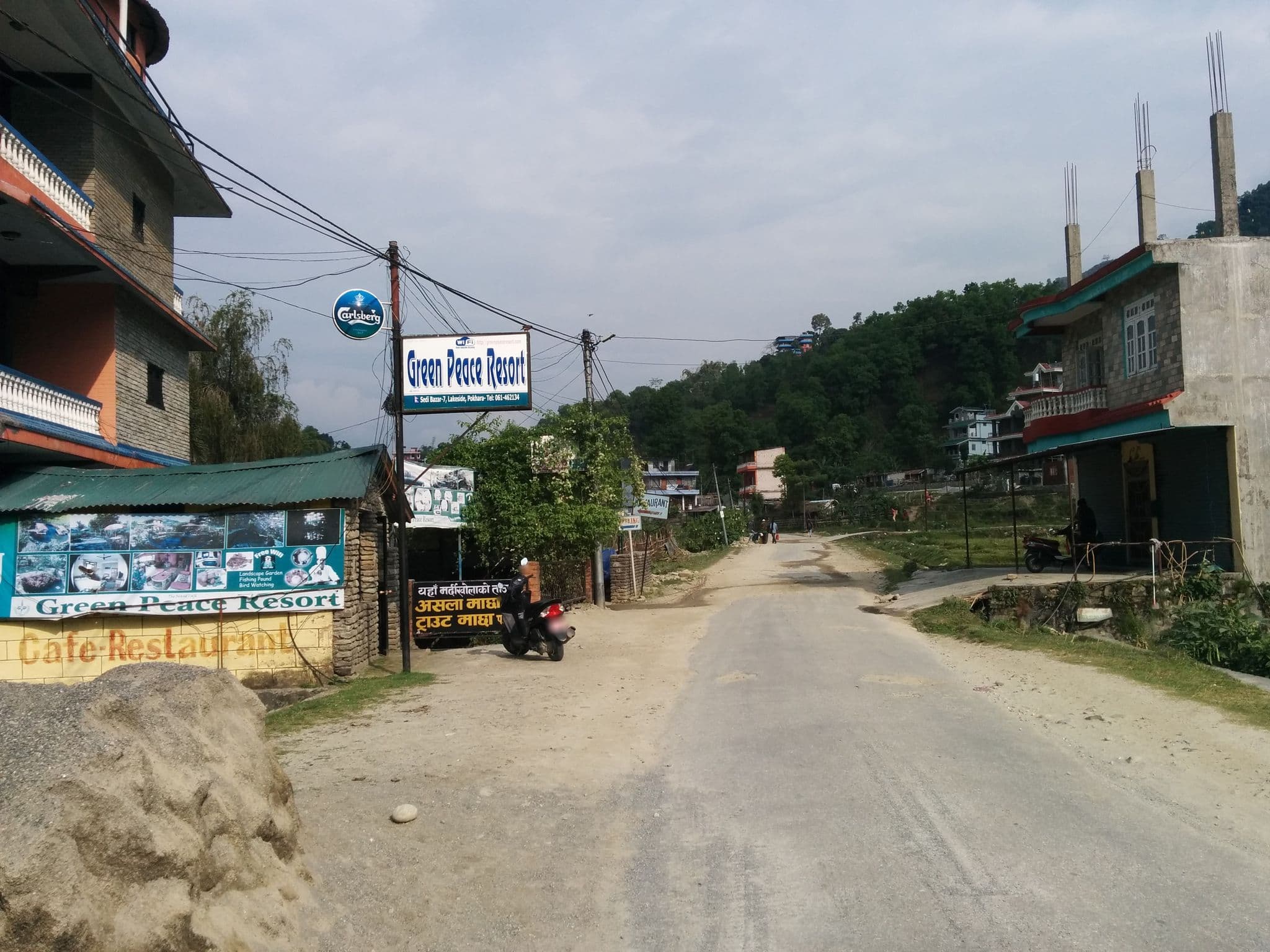 Street view near Green Peace Resort, Pokhara