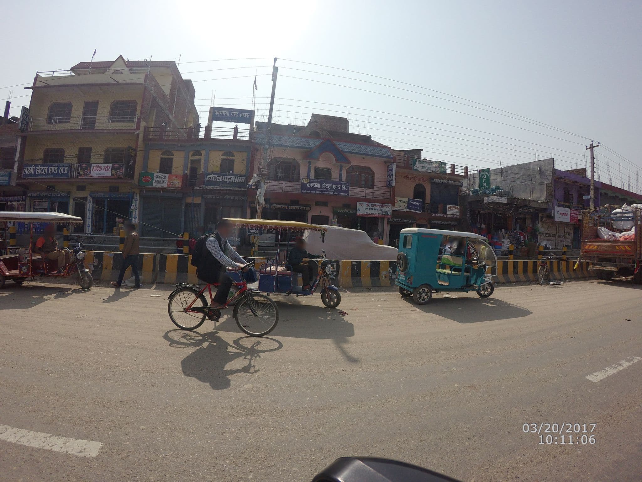 Street view near Puspha Lal Hotel, Nepalgunj — © roshanpoudel14 (CC BY-SA · Mapillary)