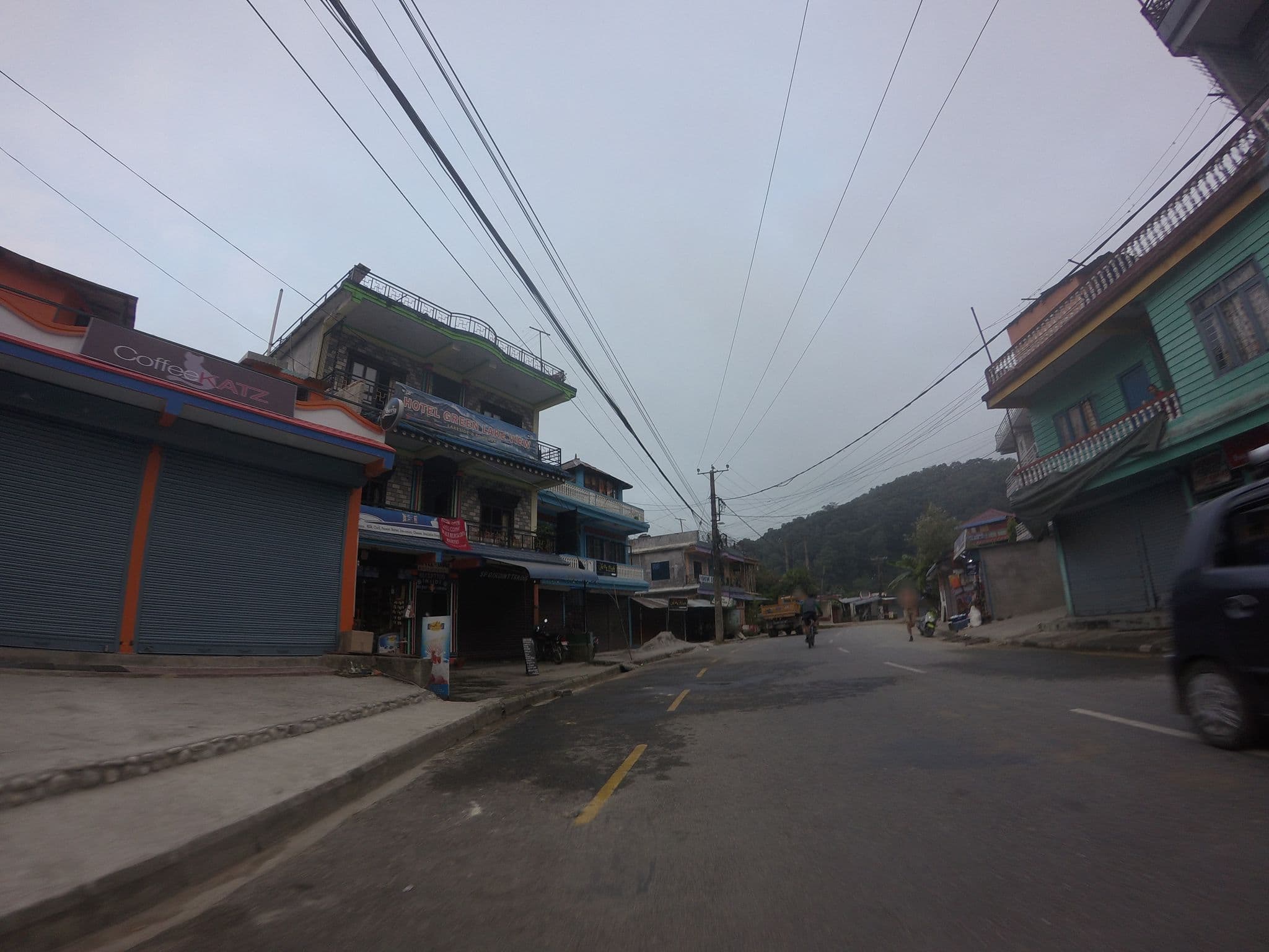 Street view near The Marker, Pokhara