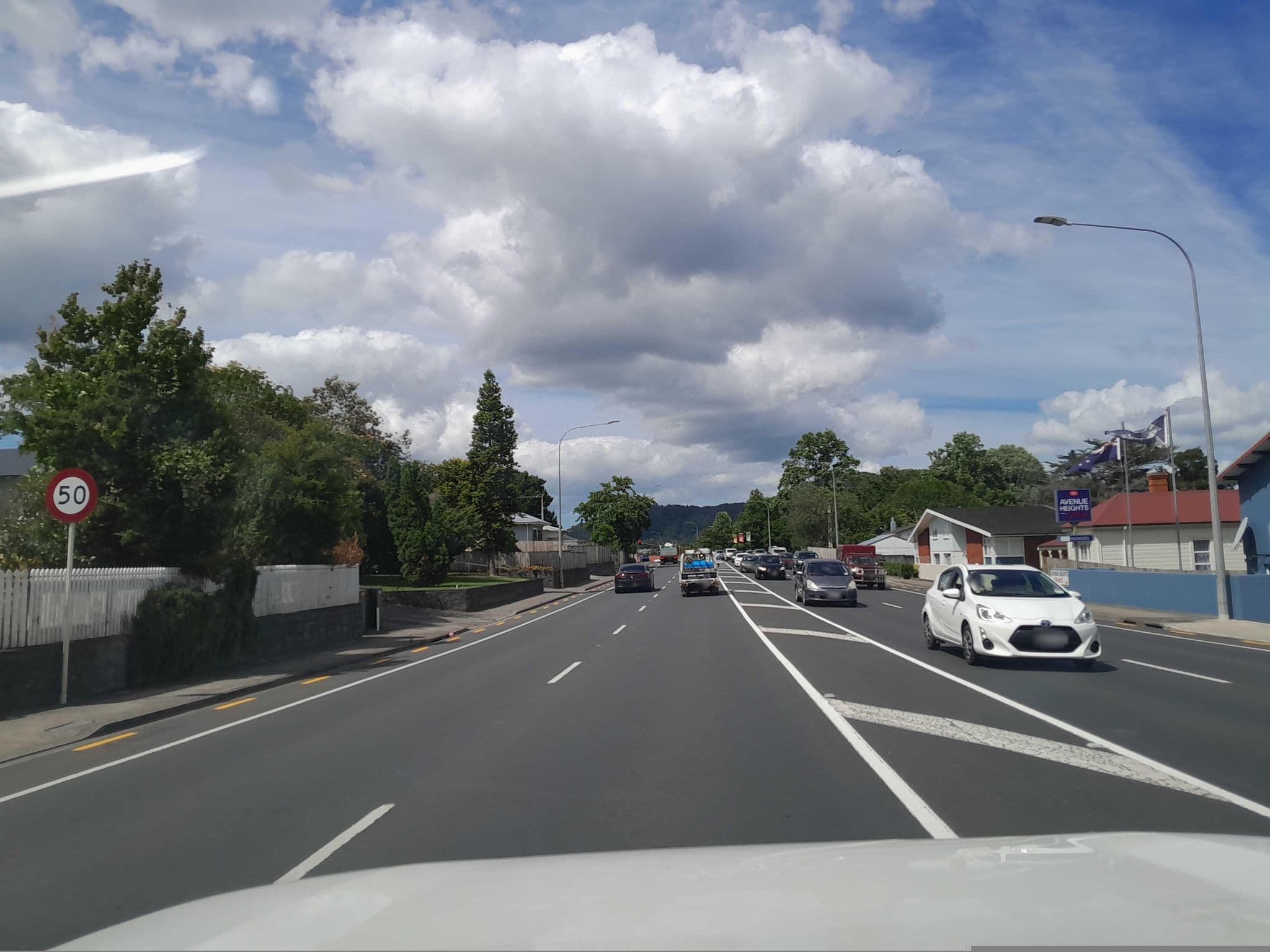 Street view near BK's Pohutukawa Lodge, Whangarei — © marklt (CC BY-SA · Mapillary)
