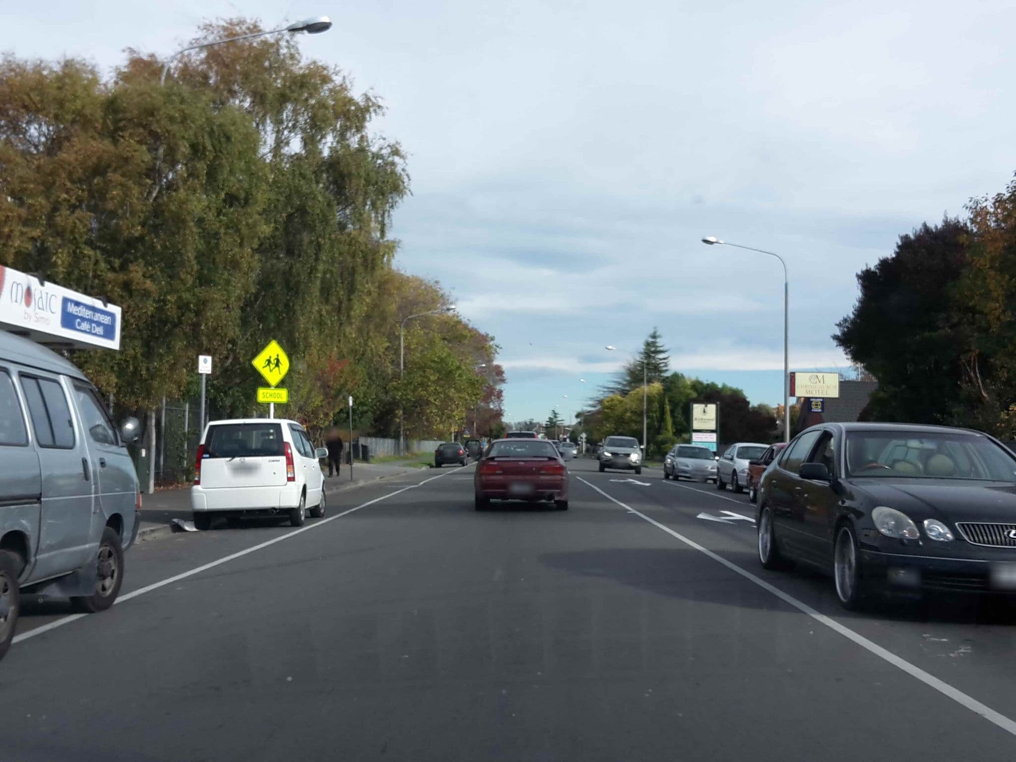 Street view near Ilam Motel, Riccarton — © hoodlum (CC BY-SA · Mapillary)
