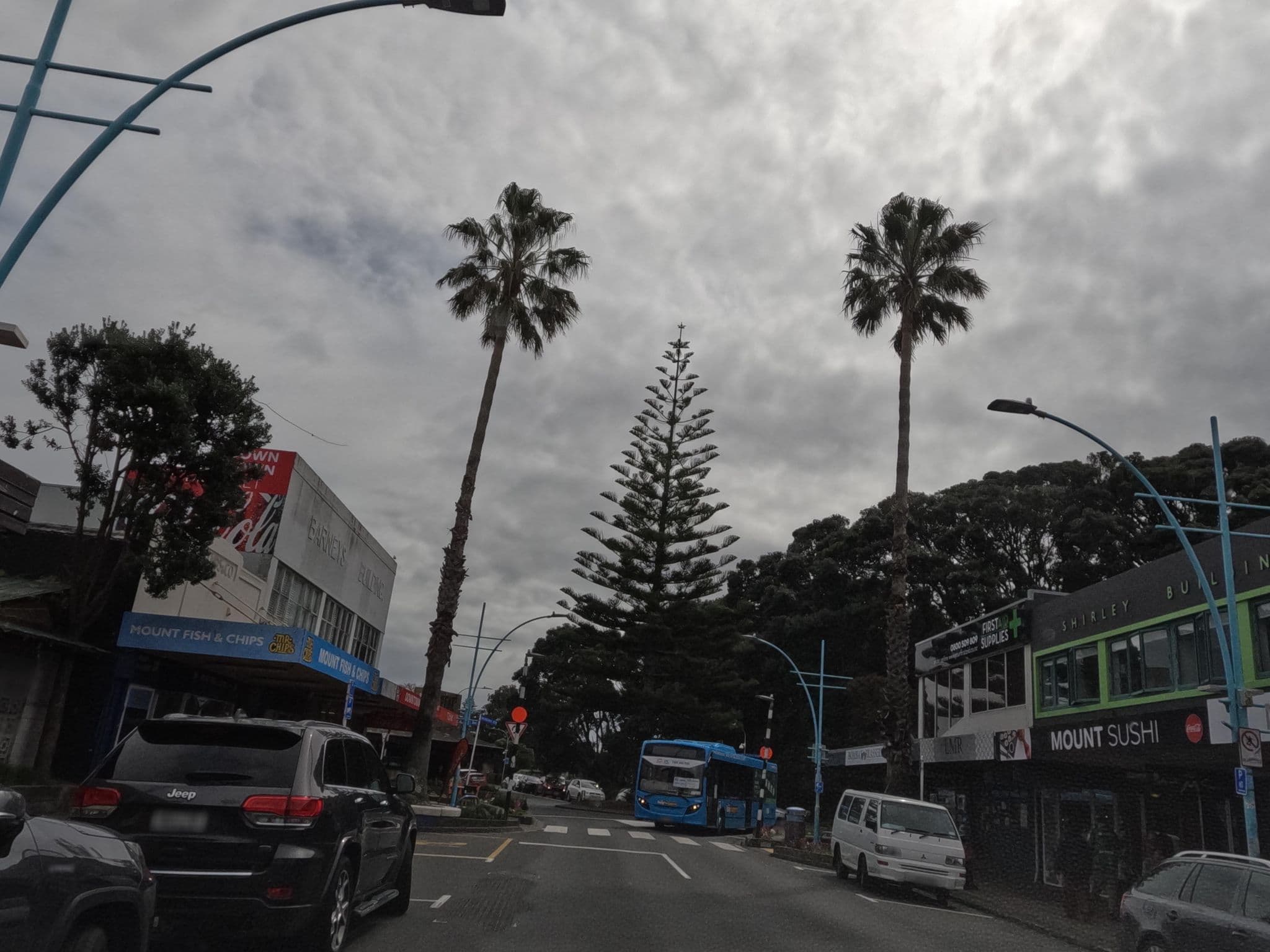 Street view near Mount Backpackers, Mount Maunganui — © rsnaru (CC BY-SA · Mapillary)