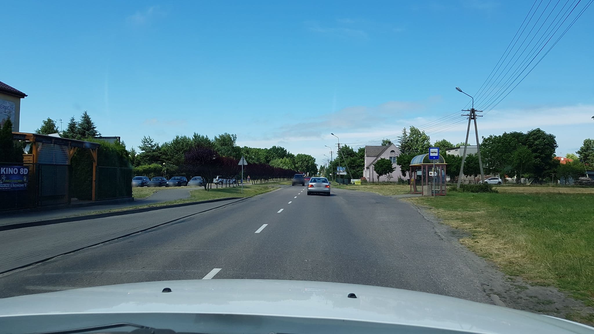 Street view near Oleńka, Grzybowo