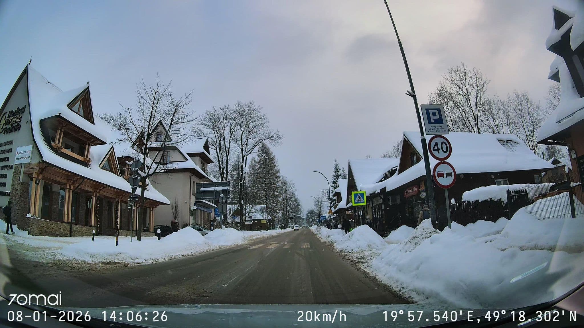 Street view near Willa Barbara, Zakopane