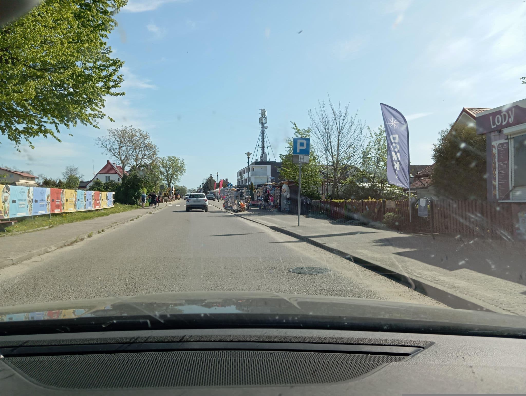 Street view near Pod Różą Wiatrów, Ustronie Morskie