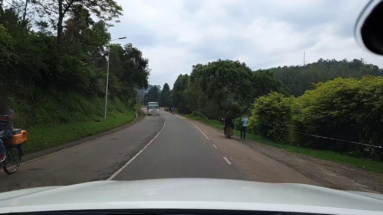 Street view near Hôtel de Chutes, Cyangugu — © roadroid (CC BY-SA · Mapillary)