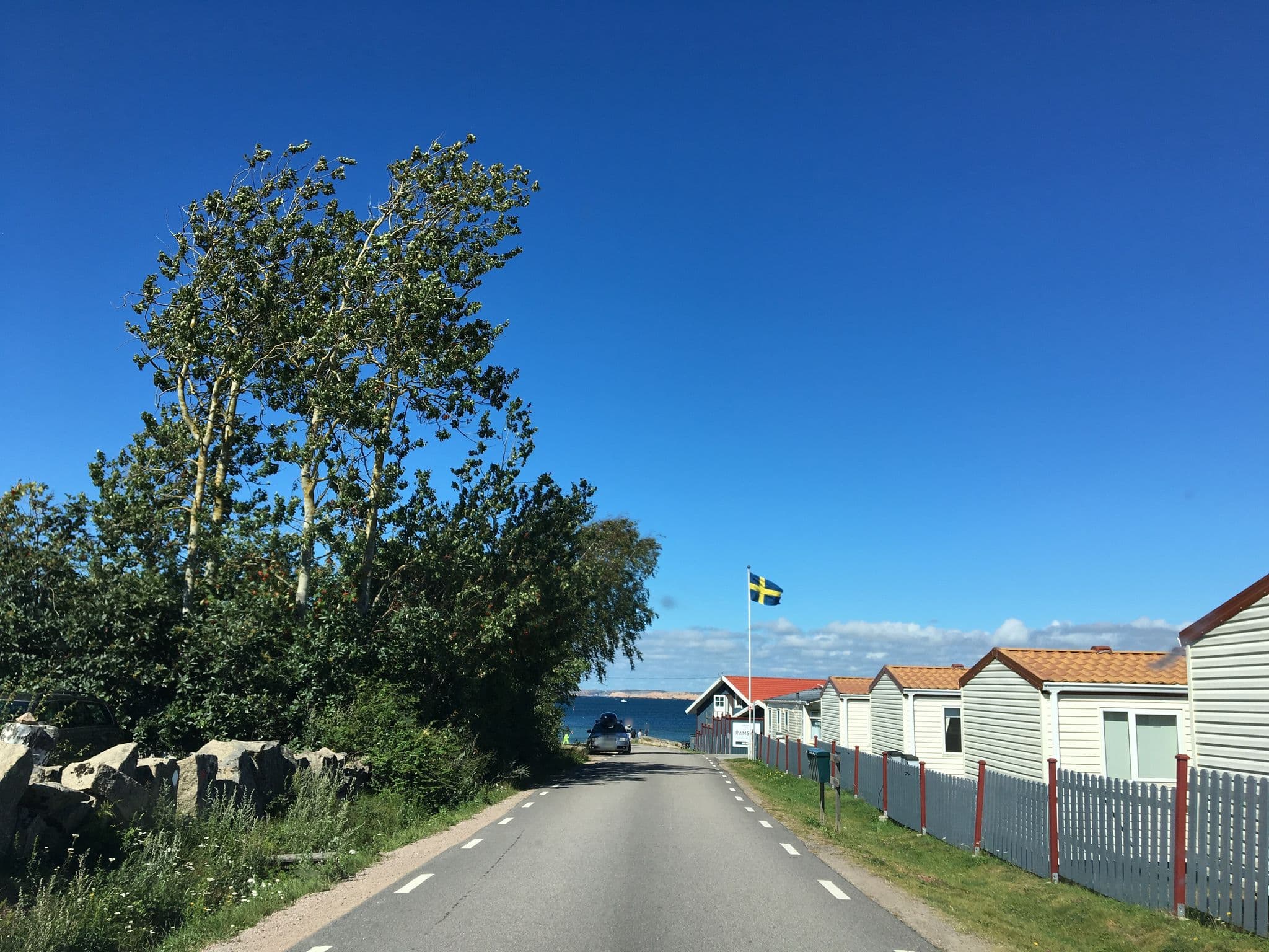 Street view near Ramsvik Camping, Hunnebostrand — © msamme (CC BY-SA · Mapillary)